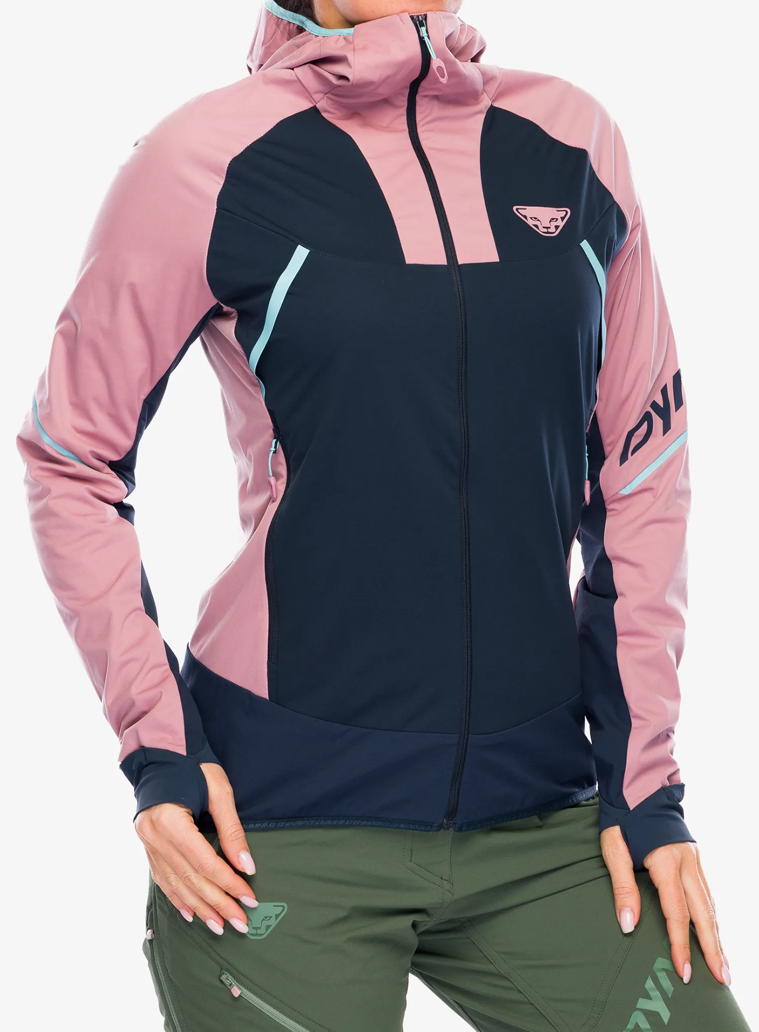 Damska bunda na skialpy Dynafit Speed Softshell Jacket - mokarosa