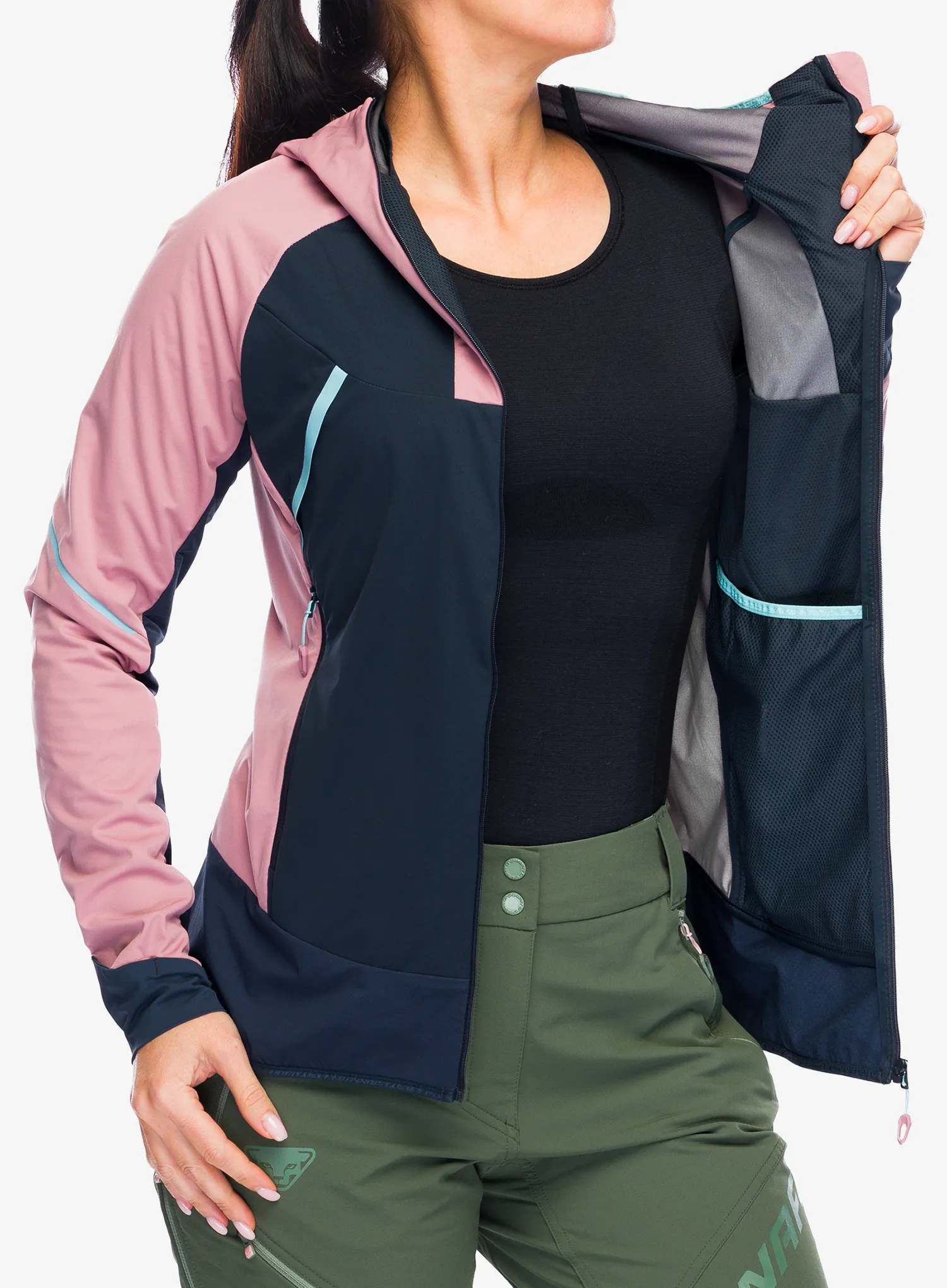 Damska bunda na skialpy Dynafit Speed Softshell Jacket - mokarosa