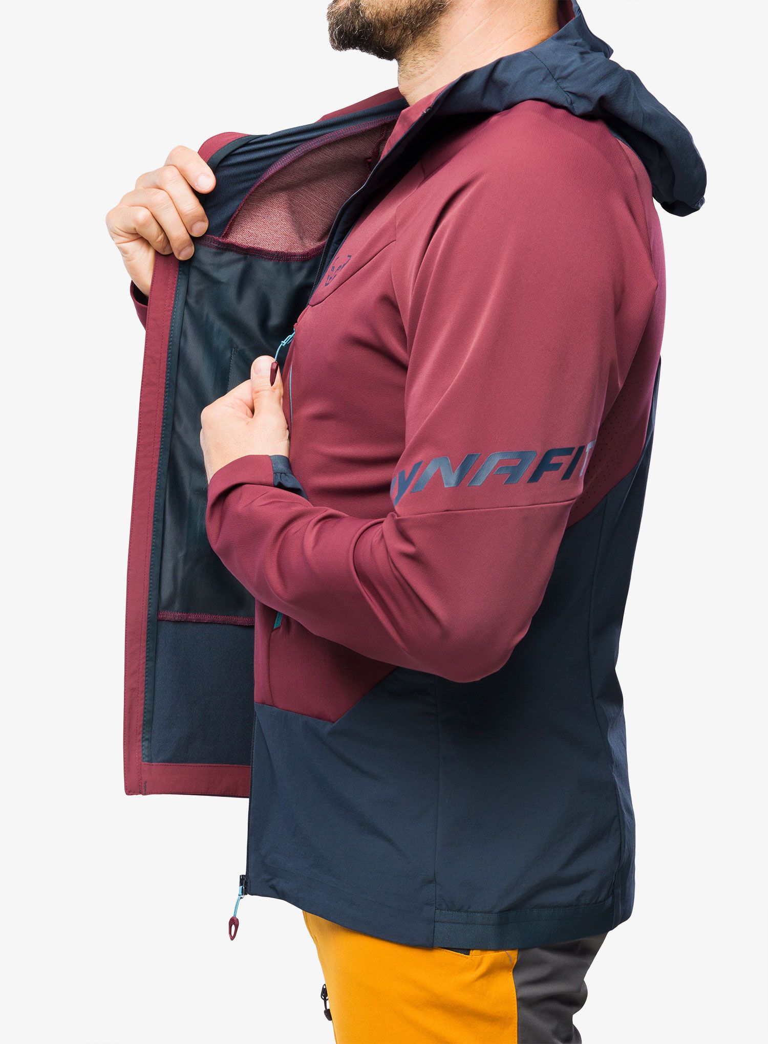 Softshellová bunda Dynafit TLT Dynastretch Jacket - burgundy