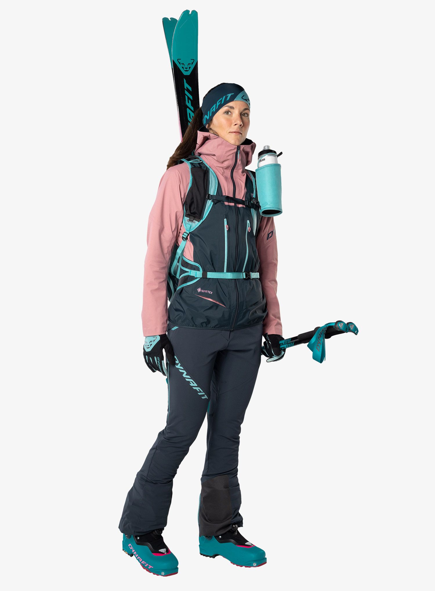 Damska bunda na skialpy Dynafit TLT GTX Jacket - mokarosa