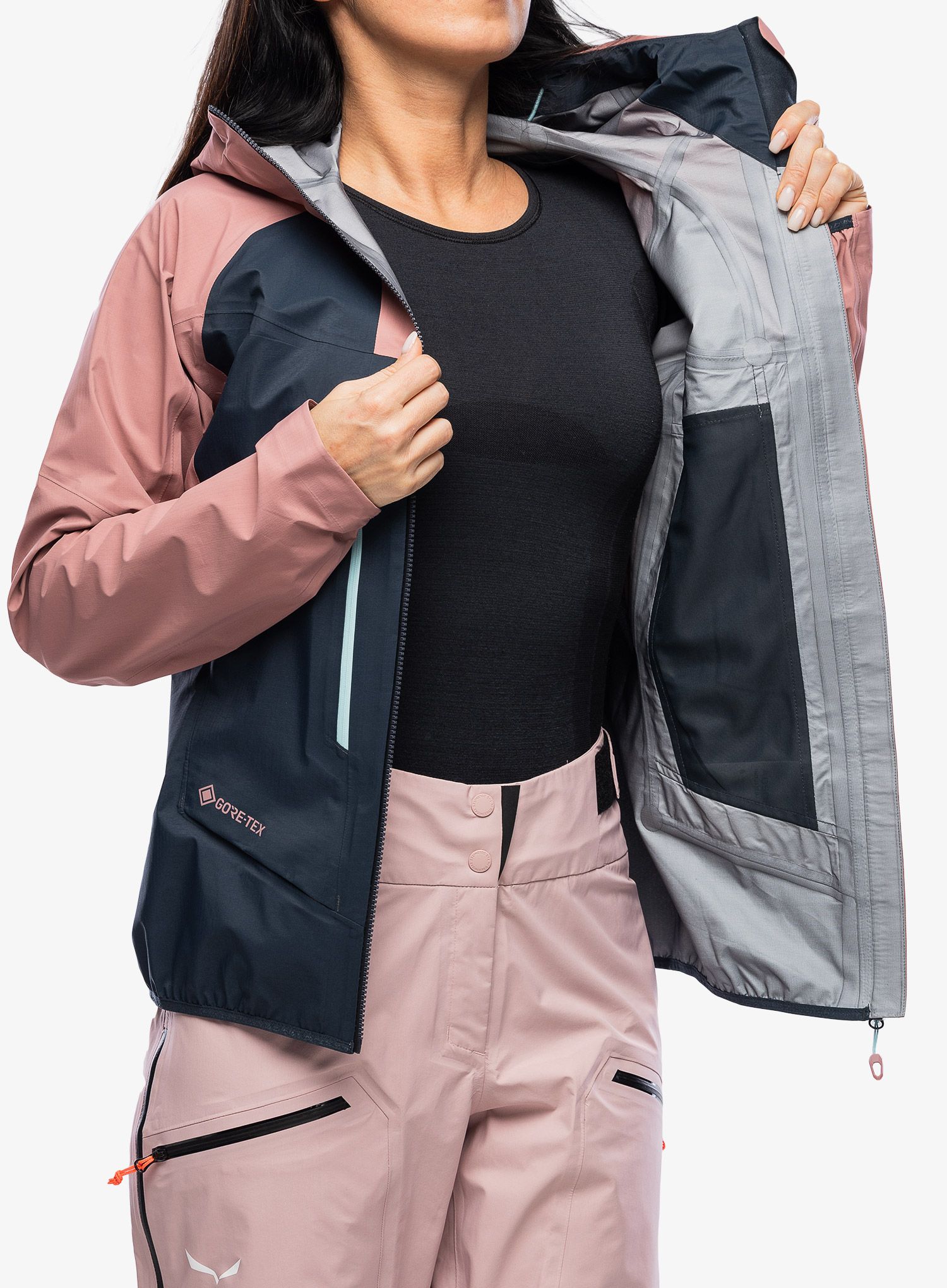 Damska bunda na skialpy Dynafit TLT GTX Jacket - mokarosa