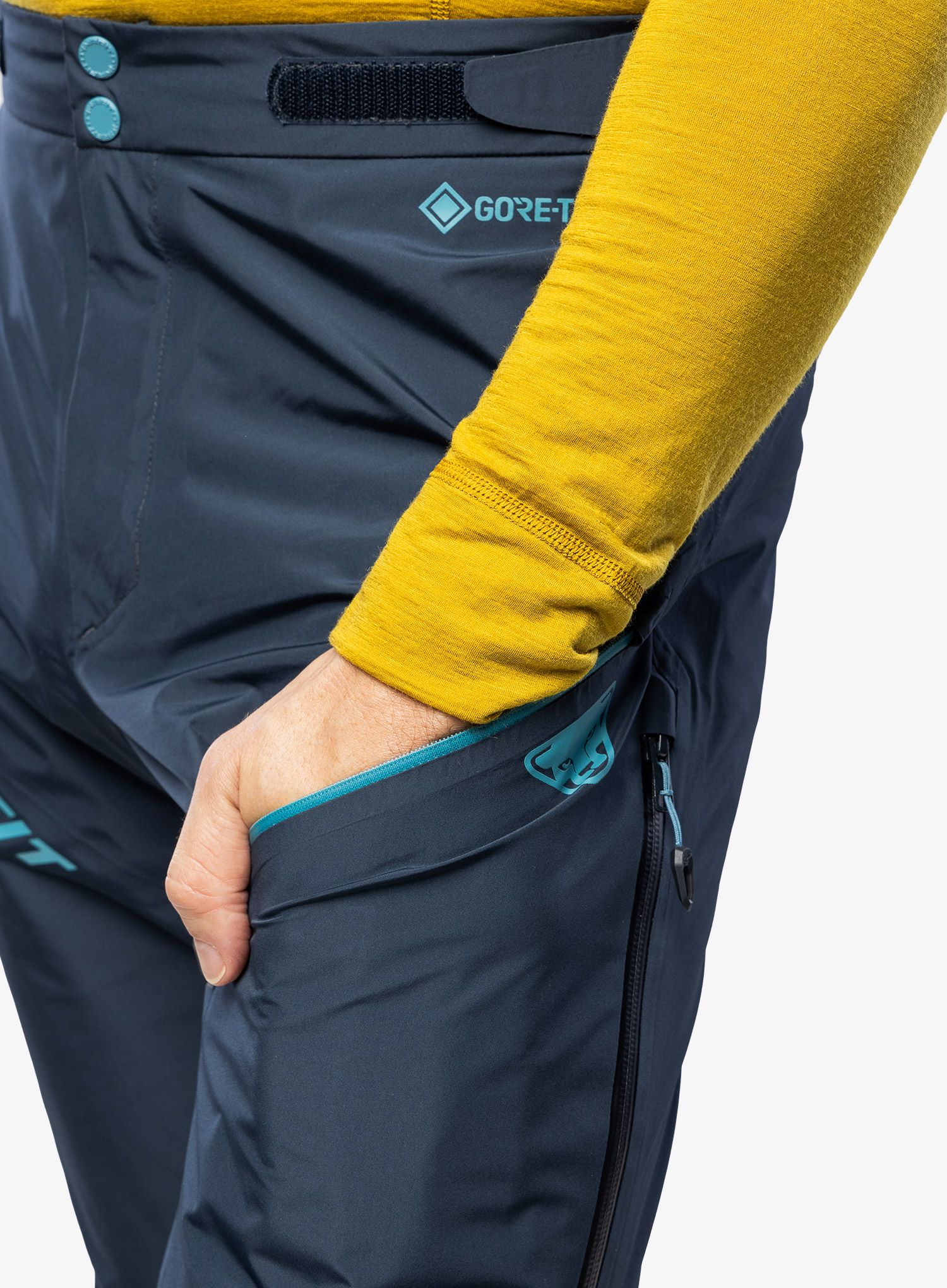 GORE TEX kalhoty Dynafit TLT GTX Overpant - blueberry/storm blue