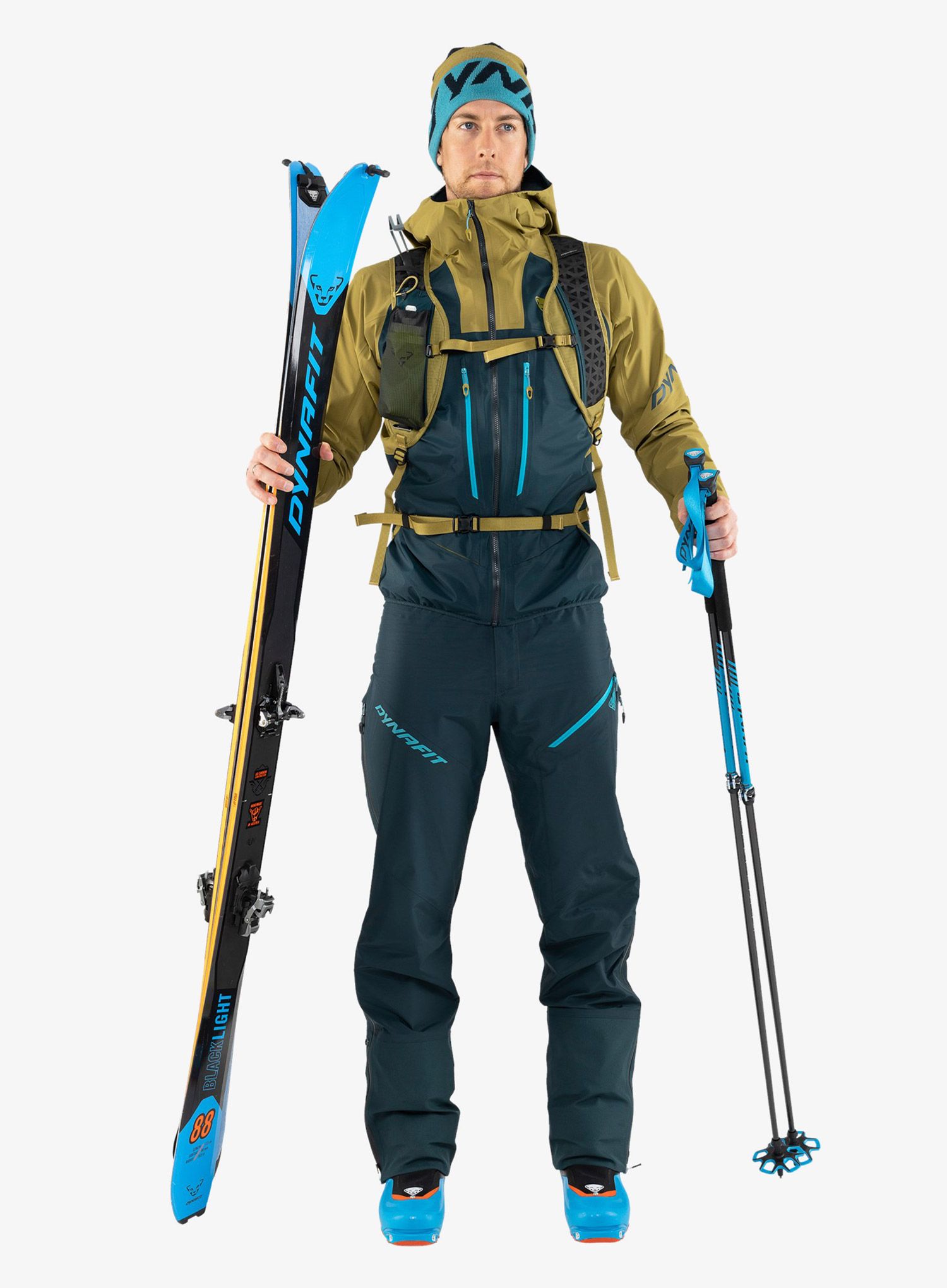 GORE TEX kalhoty Dynafit TLT GTX Overpant - blueberry/storm blue