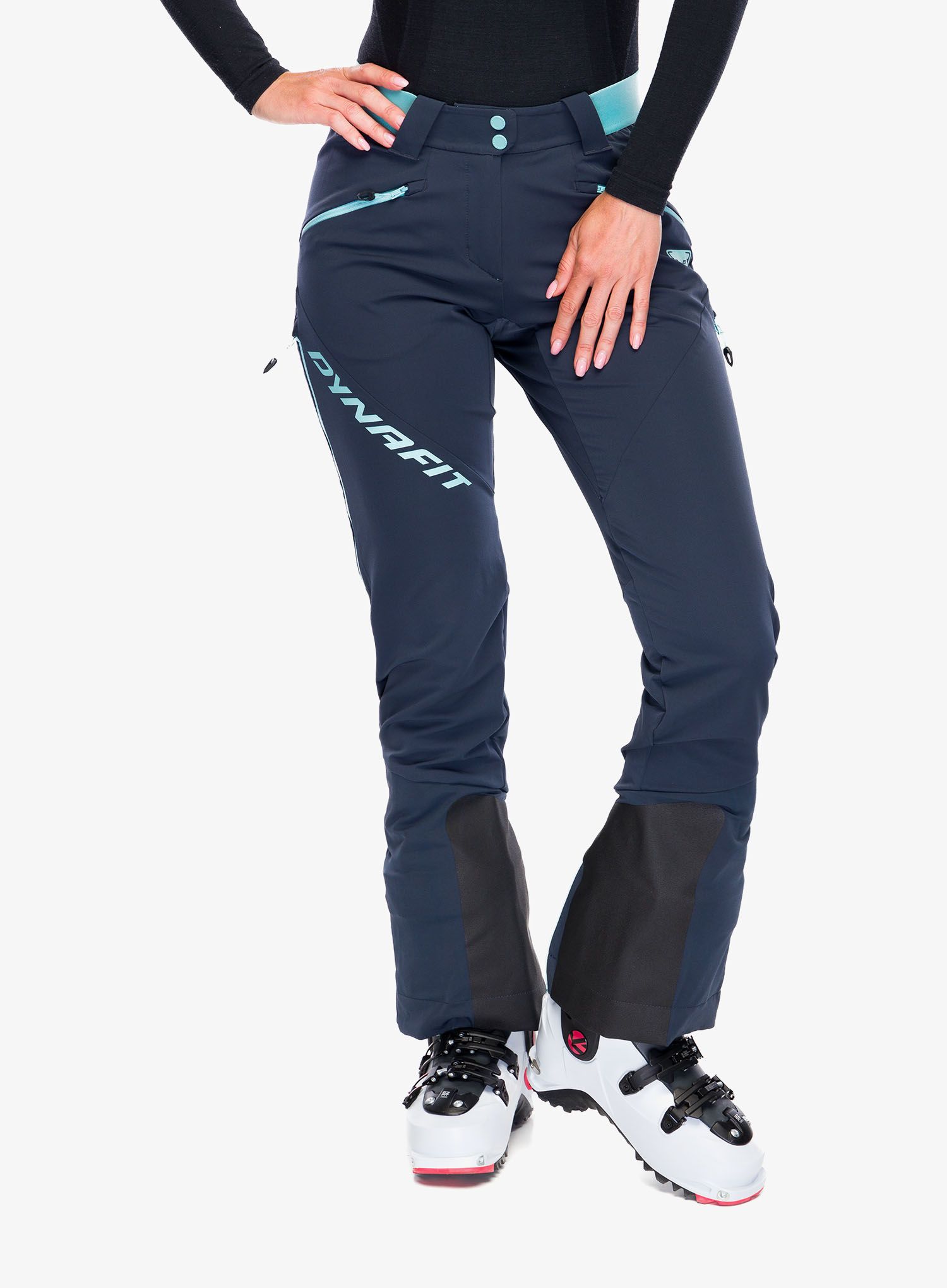Dámské skialpové kalhoty Dynafit TLT Touring DST Pants - berry/blue