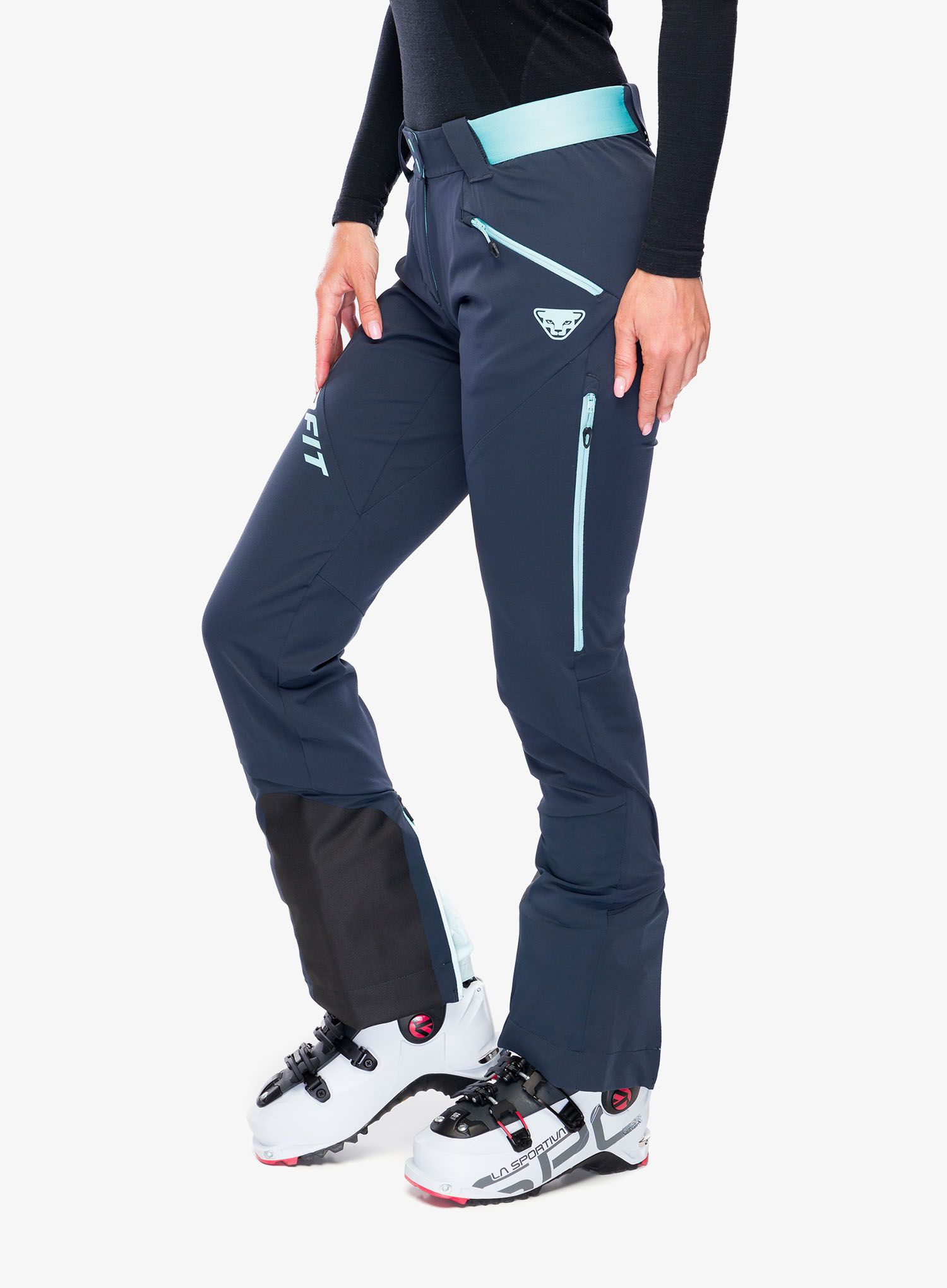Dámské skialpové kalhoty Dynafit TLT Touring DST Pants - berry/blue