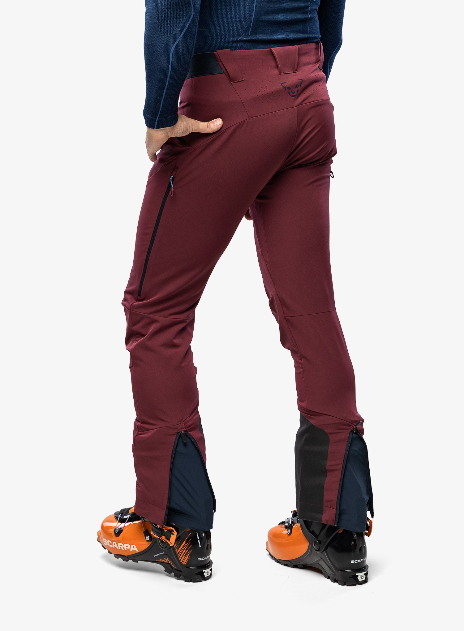 Skialpové kalhoty Dynafit TLT Touring Dynastretch Pants - burgundy