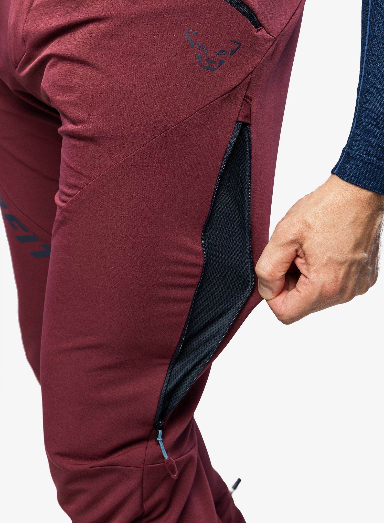 Skialpové kalhoty Dynafit TLT Touring Dynastretch Pants - burgundy