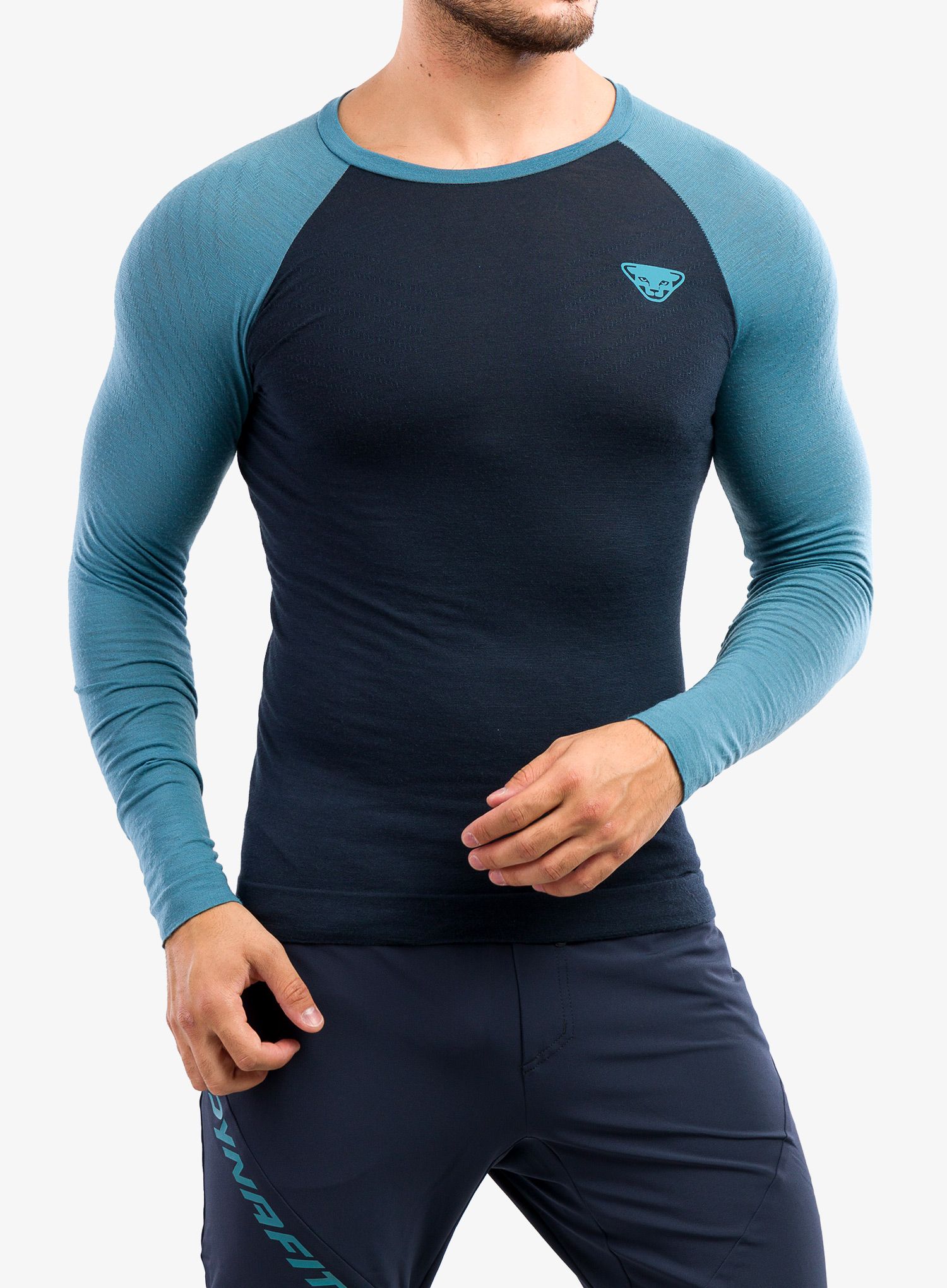 Funkční mikina Dynafit Tour Light Merino Longsleeve - storm blue