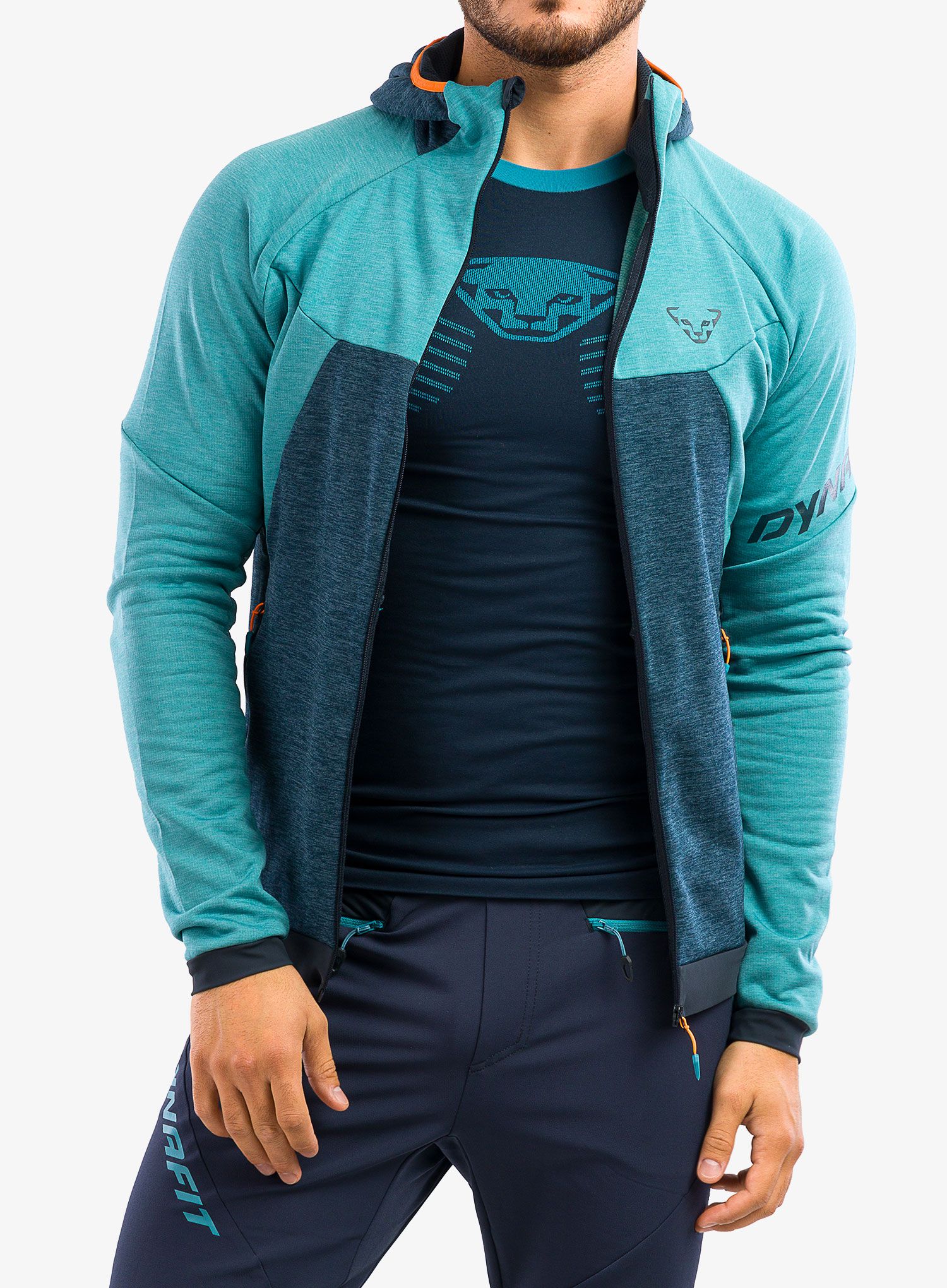 Mikina s kapucí Dynafit Tour Wool Thermal Hoody - storm blue