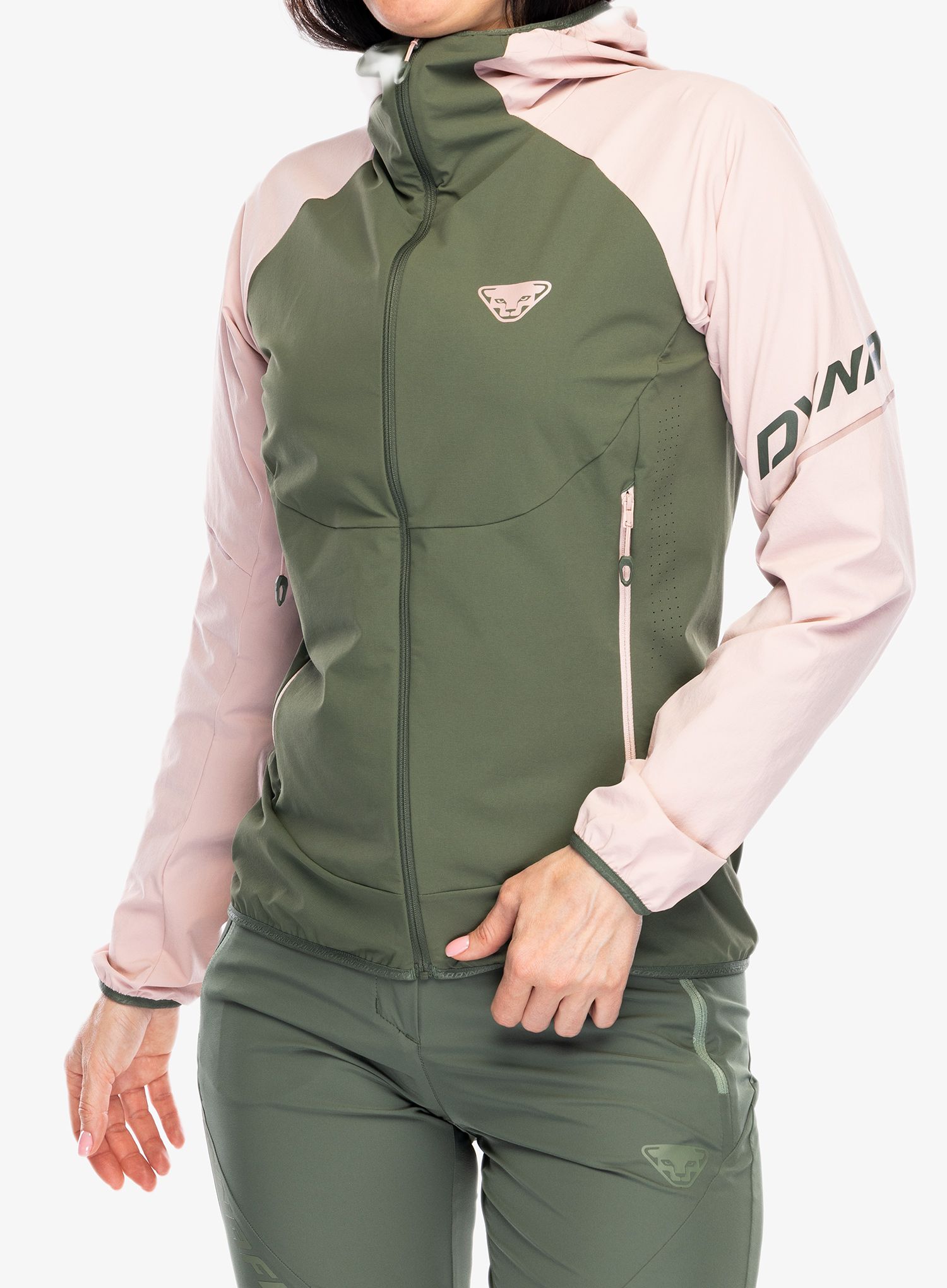 Softshellová bunda dámská Dynafit Transalper DST Jacket - pale rose
