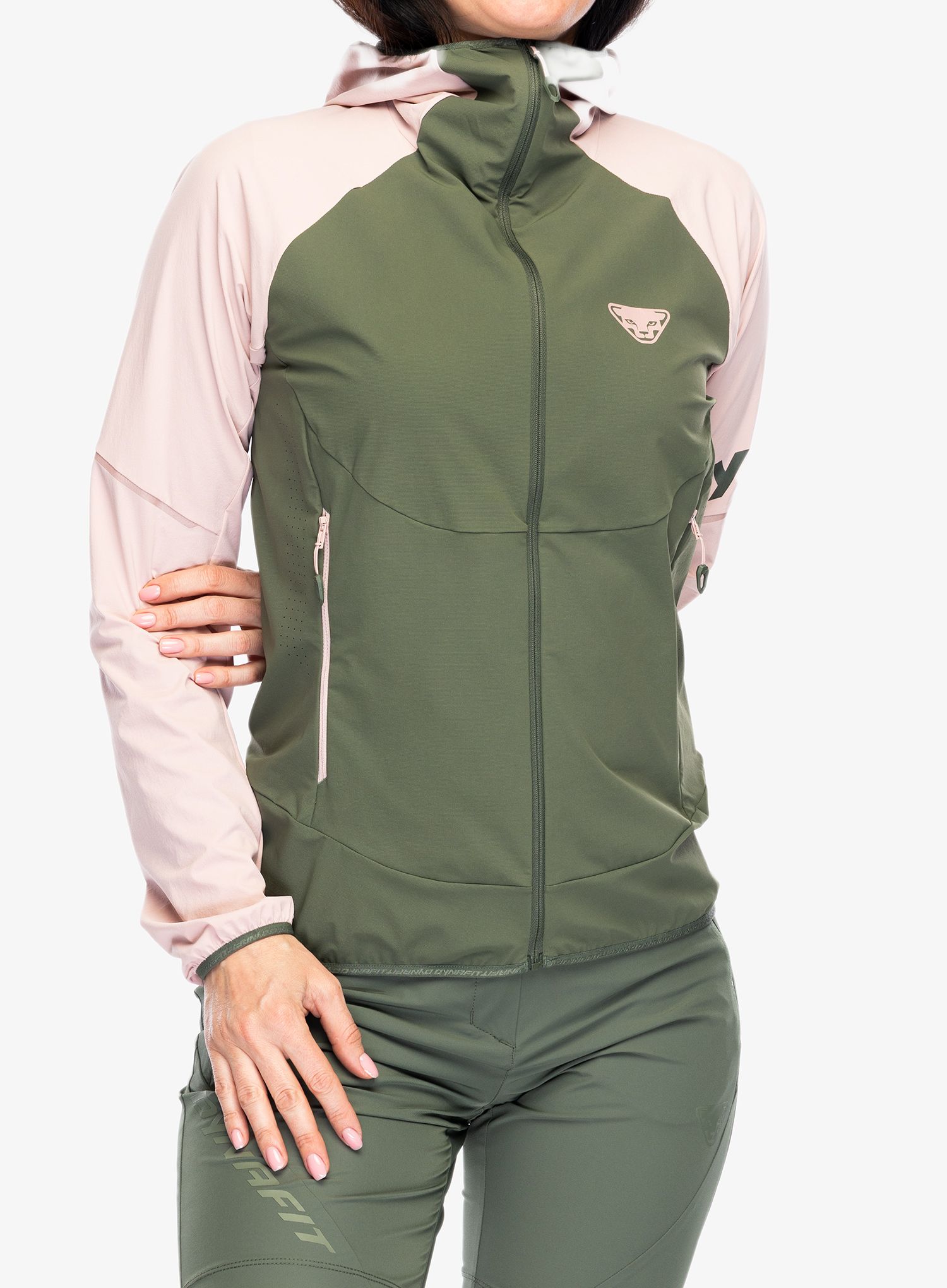 Softshellová bunda dámská Dynafit Transalper DST Jacket - pale rose