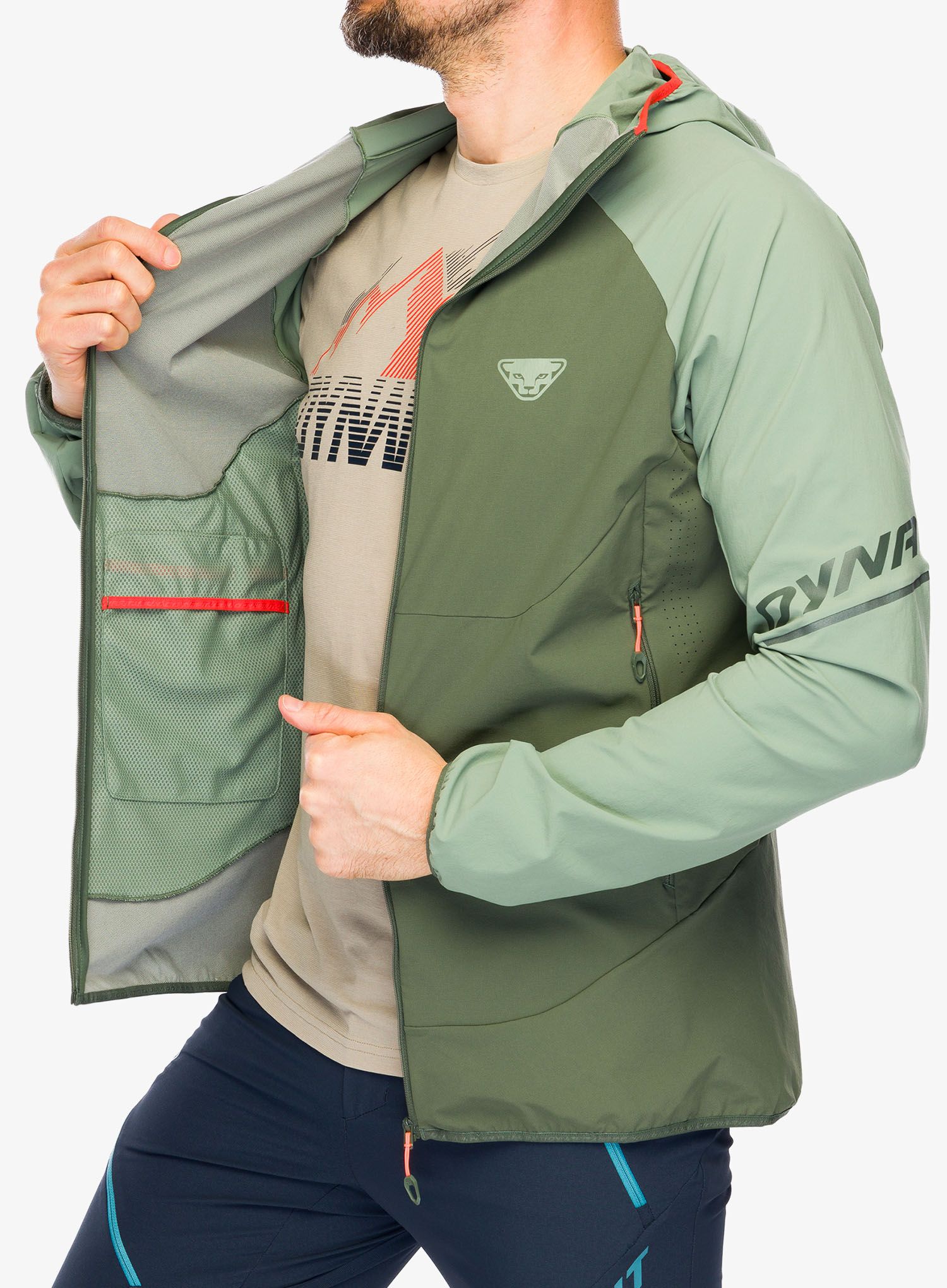 Softshellová bunda Dynafit Transalper DST Jacket - sage