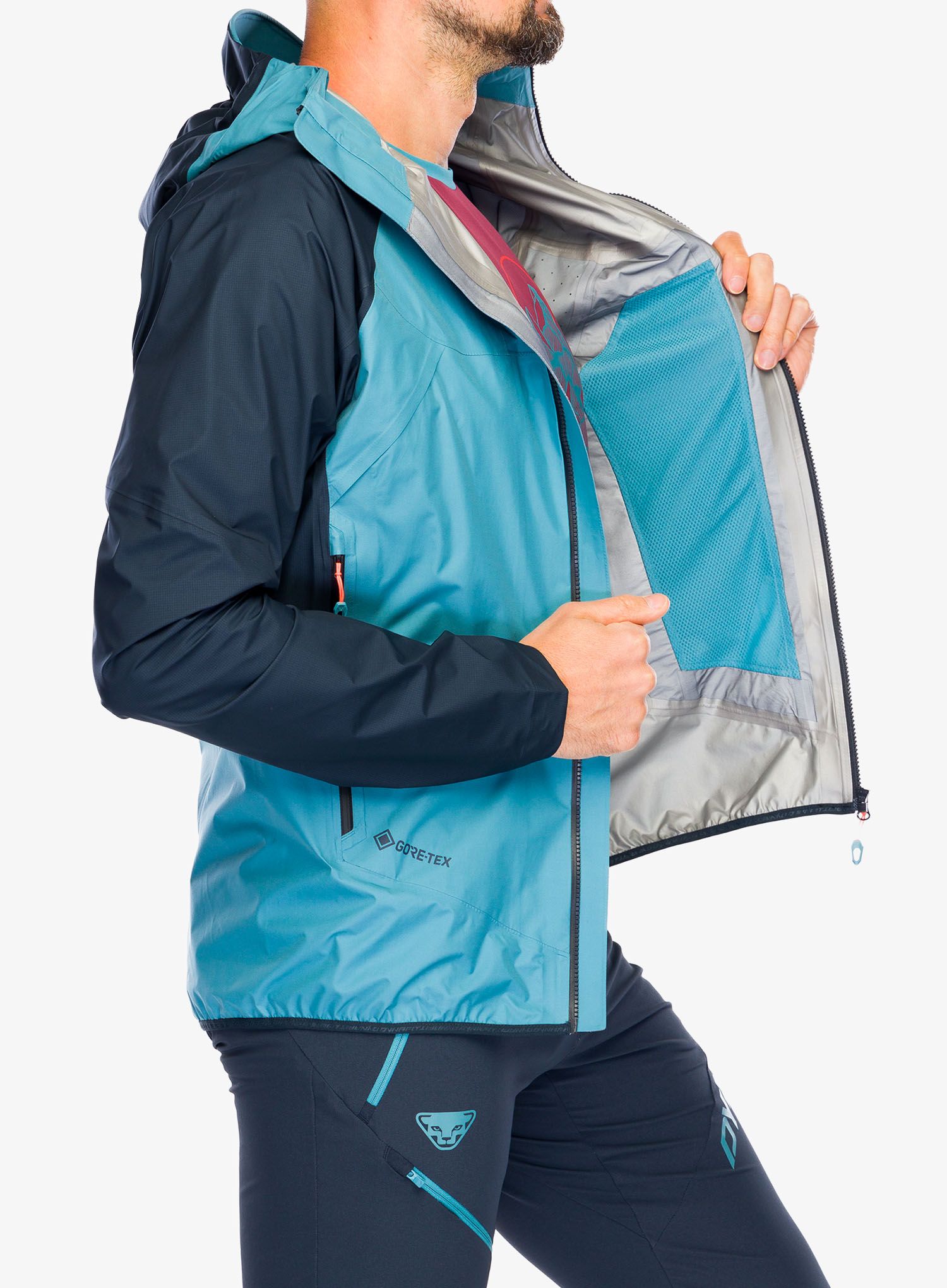 Bunda s membránou Dynafit Transalper GTX Jacket  - blueberry/storm blue
