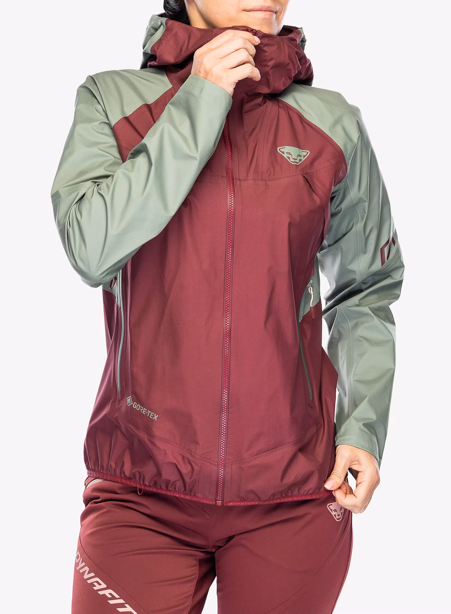 Dámská bunda na hory Dynafit Transalper GTX Jacket - sage