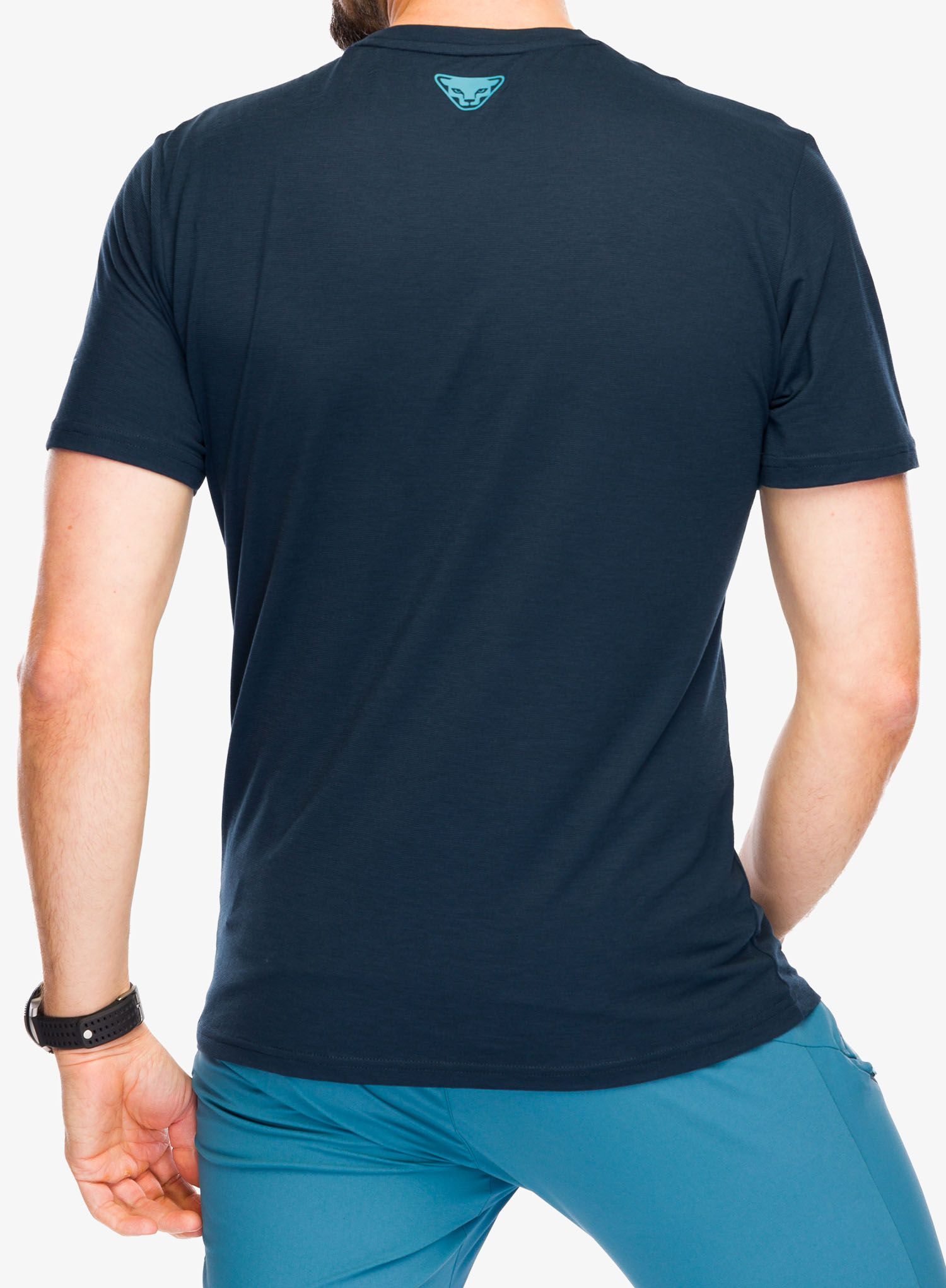 Rychleschnoucí triko Dynafit Transalper Graphic S/S Tee - blueberry/blueberry