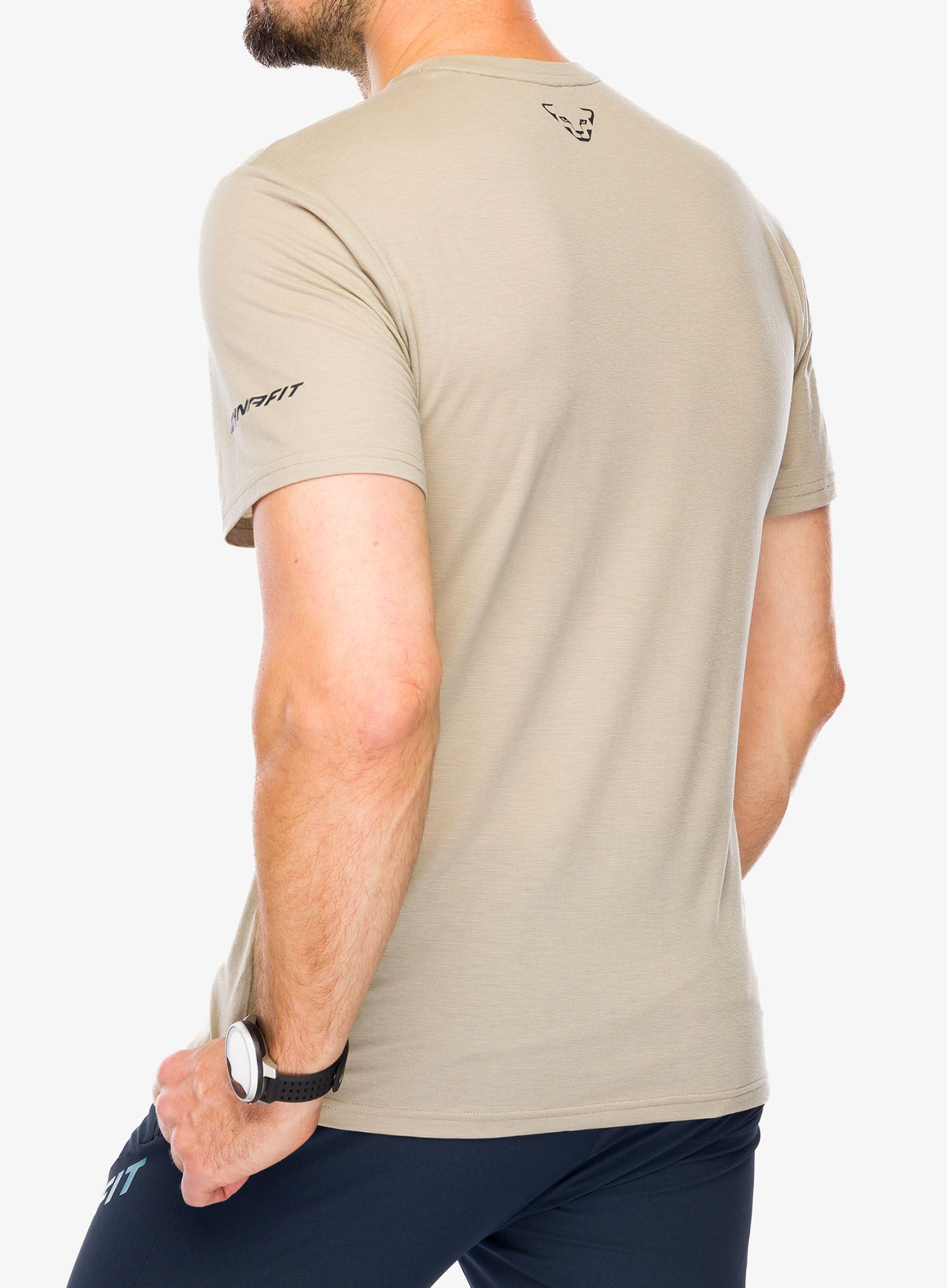 Rychleschnoucí triko Dynafit Transalper Graphic S/S Tee - rock khaki