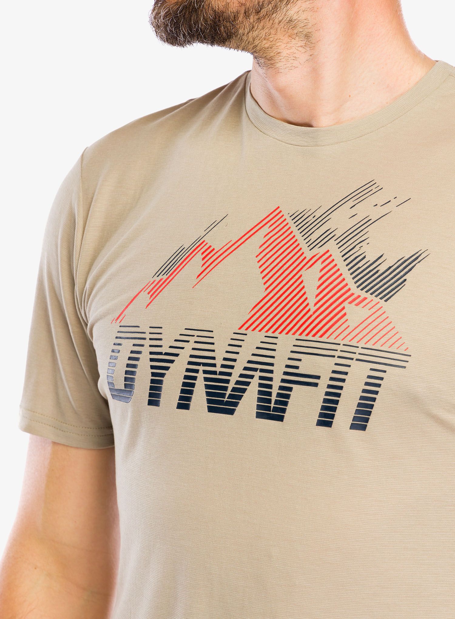 Rychleschnoucí triko Dynafit Transalper Graphic S/S Tee - rock khaki