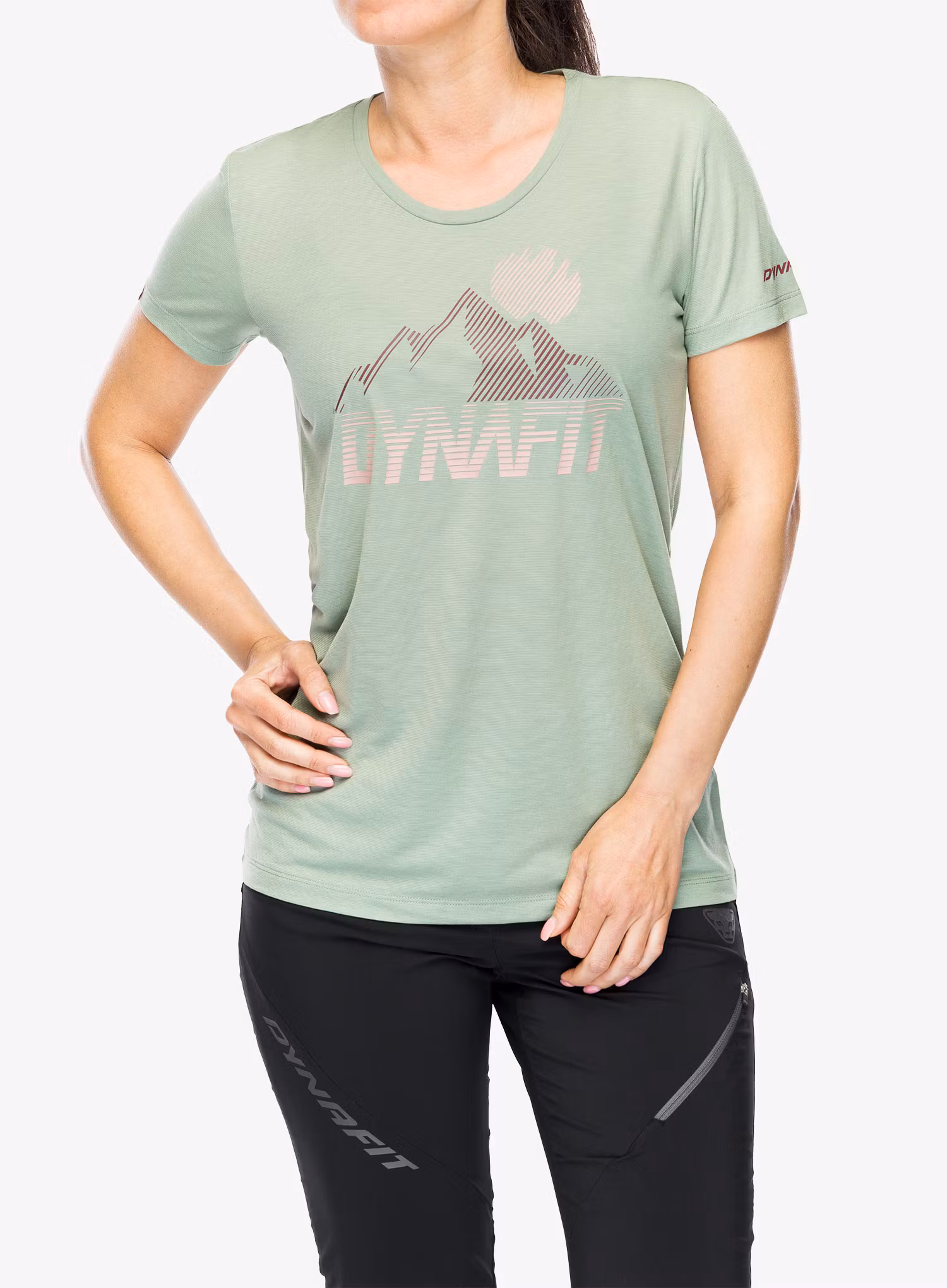 Dámské rychleschnoucí triko Dynafit Transalper Graphic S/S Tee - sage