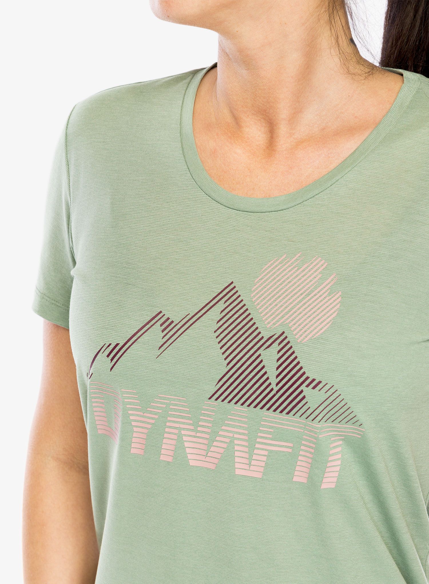 Dámské rychleschnoucí triko Dynafit Transalper Graphic S/S Tee - sage