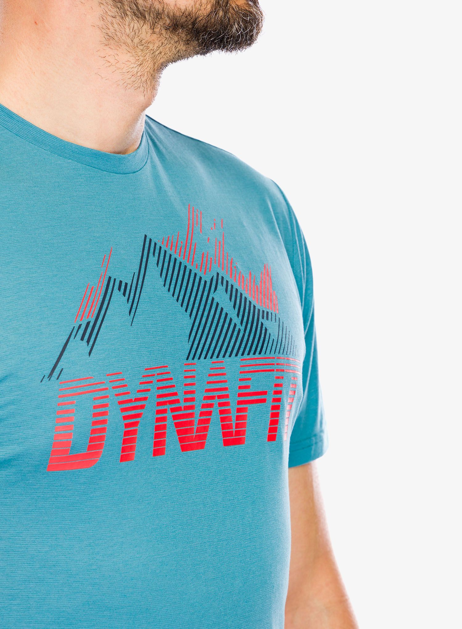 Tričko s potiskem Dynafit Transalper Graphic S/S Tee - storm blue