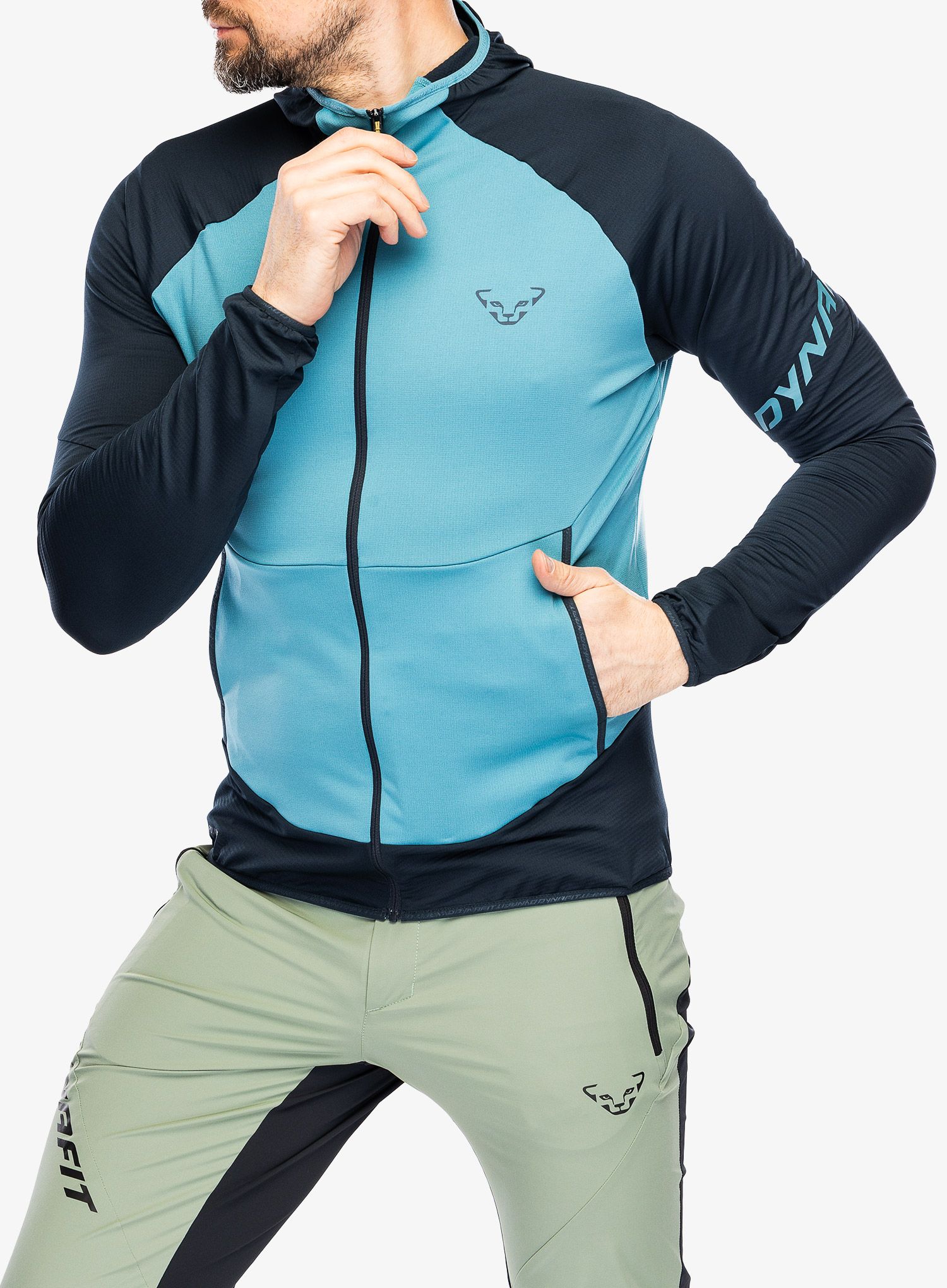 Mikina s kapucí Dynafit Transalper Light PTC Hoody  - blueberry/storm blue