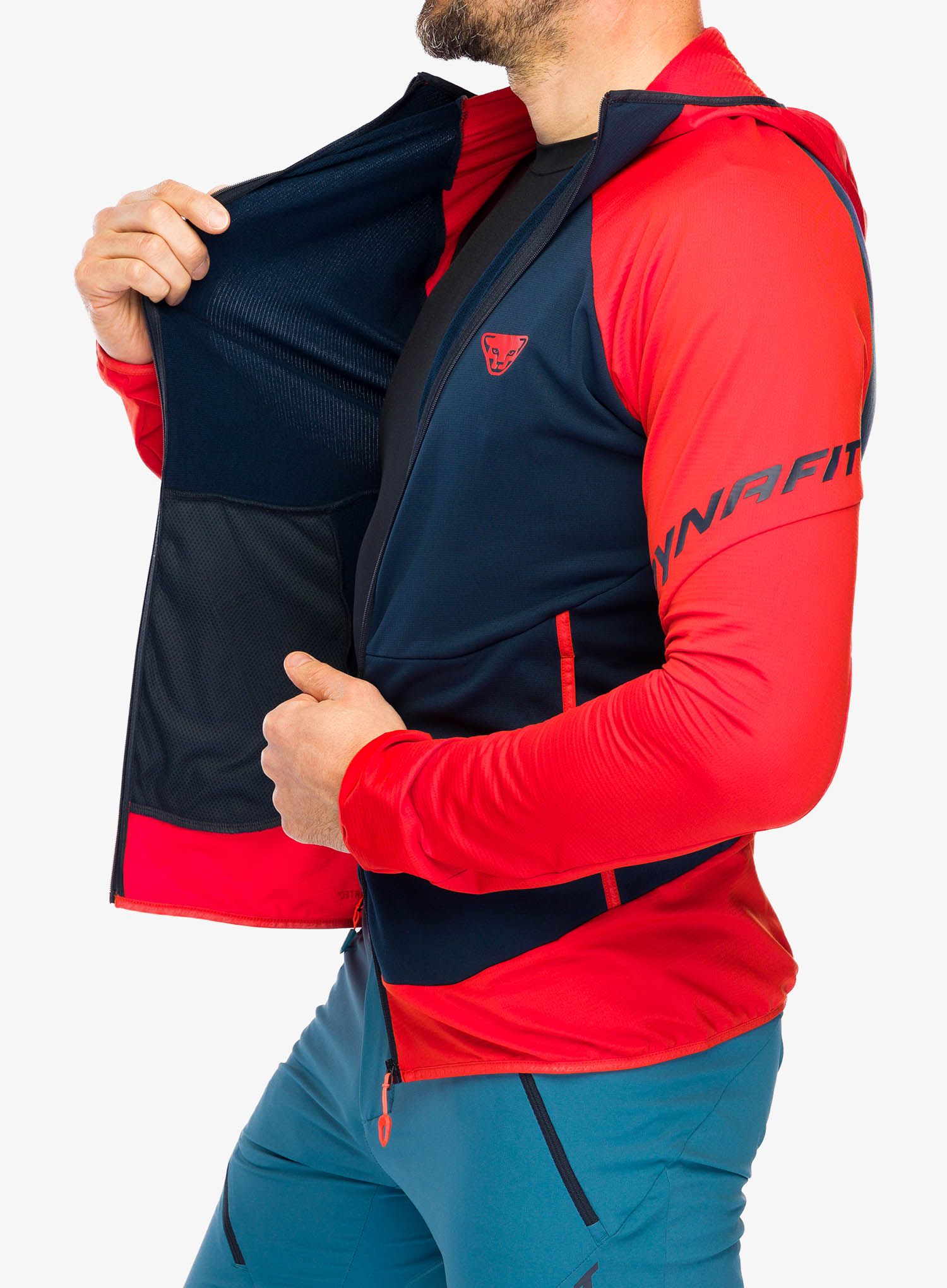 Rozepínací mikina Dynafit Transalper Light PTC Hoody - dawn