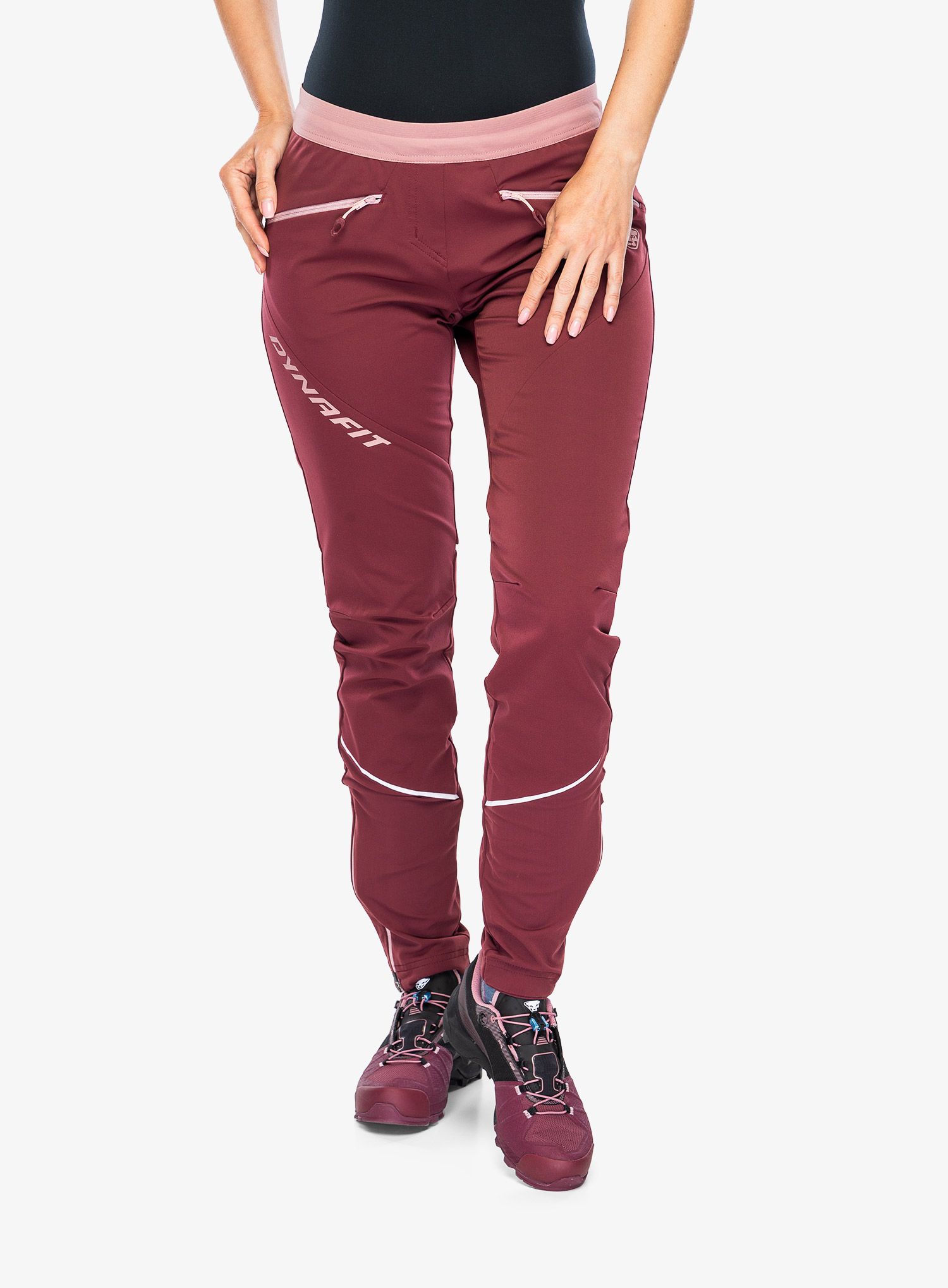 Softshellové kalhoty dámské Dynafit Transalper Warm Pant - burgundy
