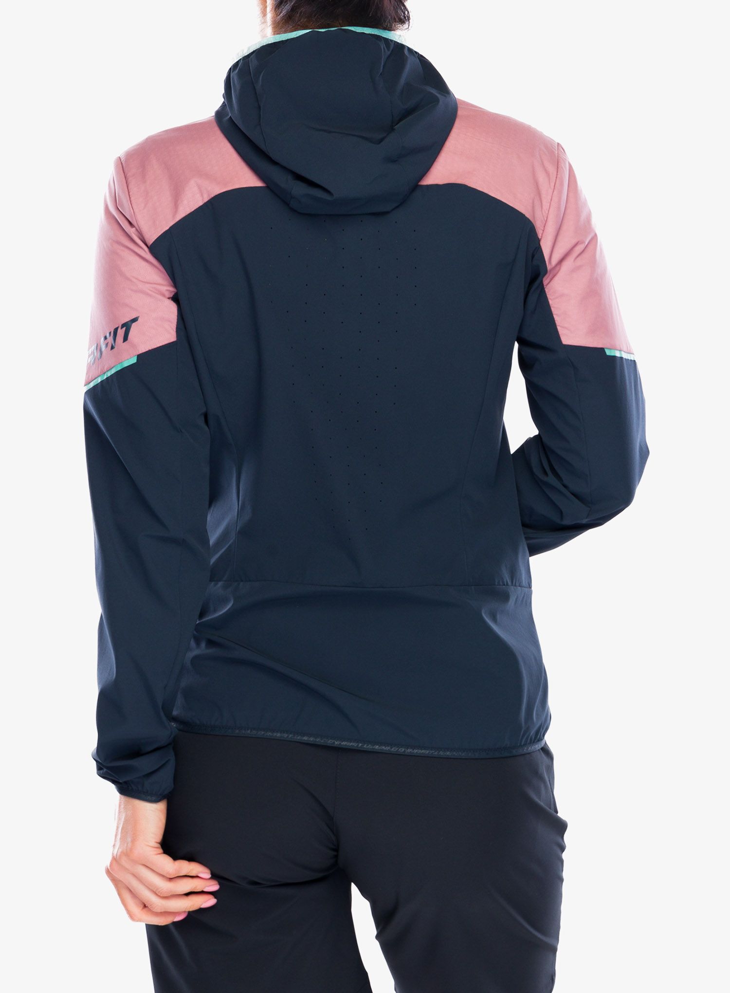 Fleecová mikina dámská Dynafit Traverse Alpha Hooded JKT - mokarosa