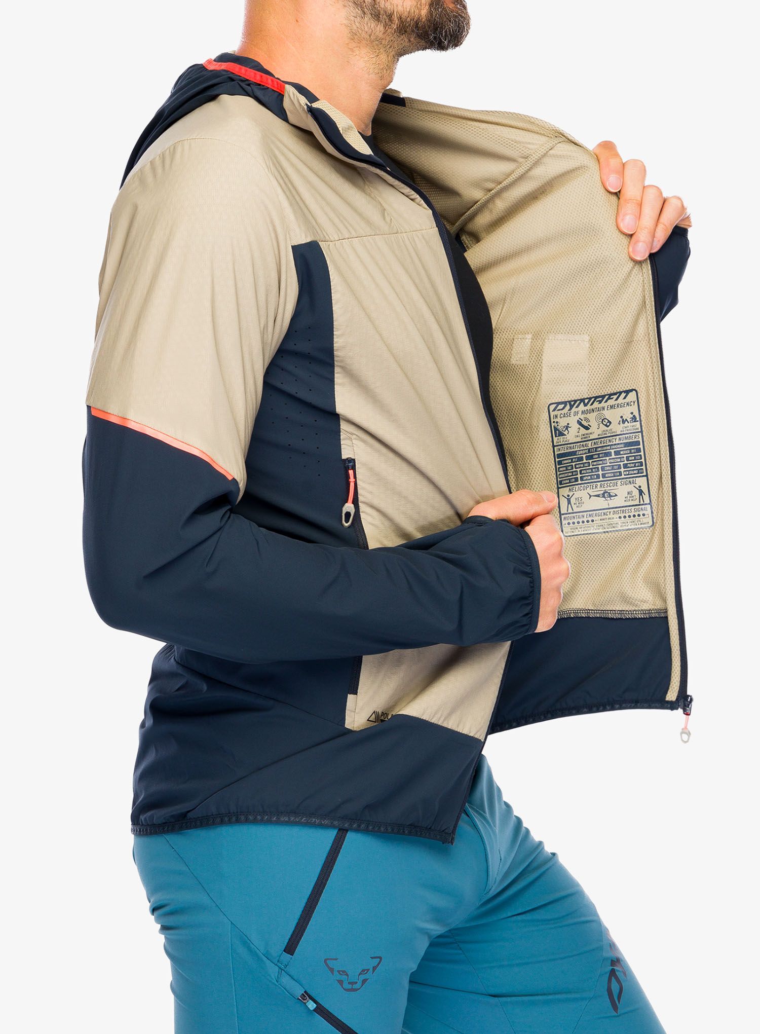 Fleecová bunda Dynafit Traverse Alpha Hooded JKT - rock khaki