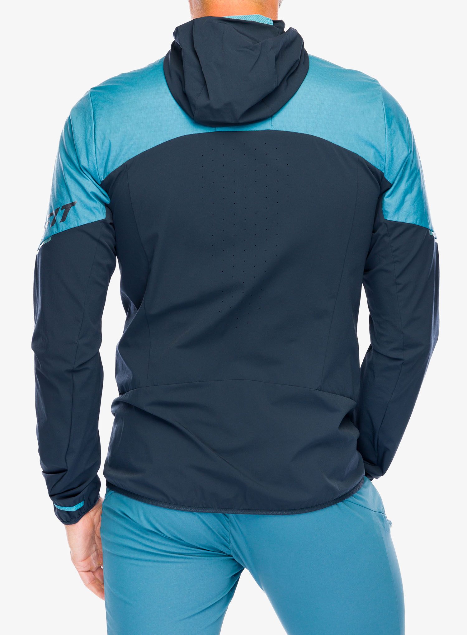 Fleecová bunda Dynafit Traverse Alpha Hooded JKT - storm blue