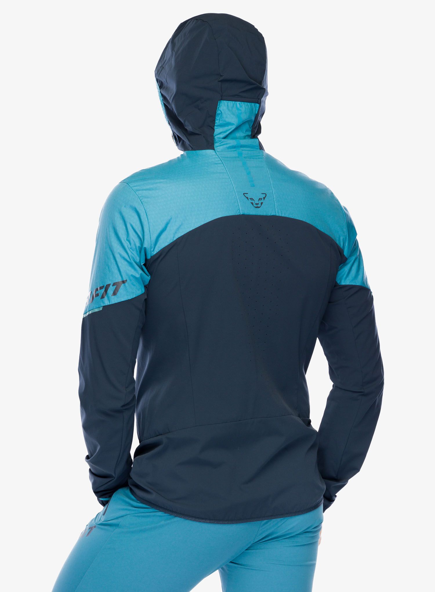 Fleecová bunda Dynafit Traverse Alpha Hooded JKT - storm blue