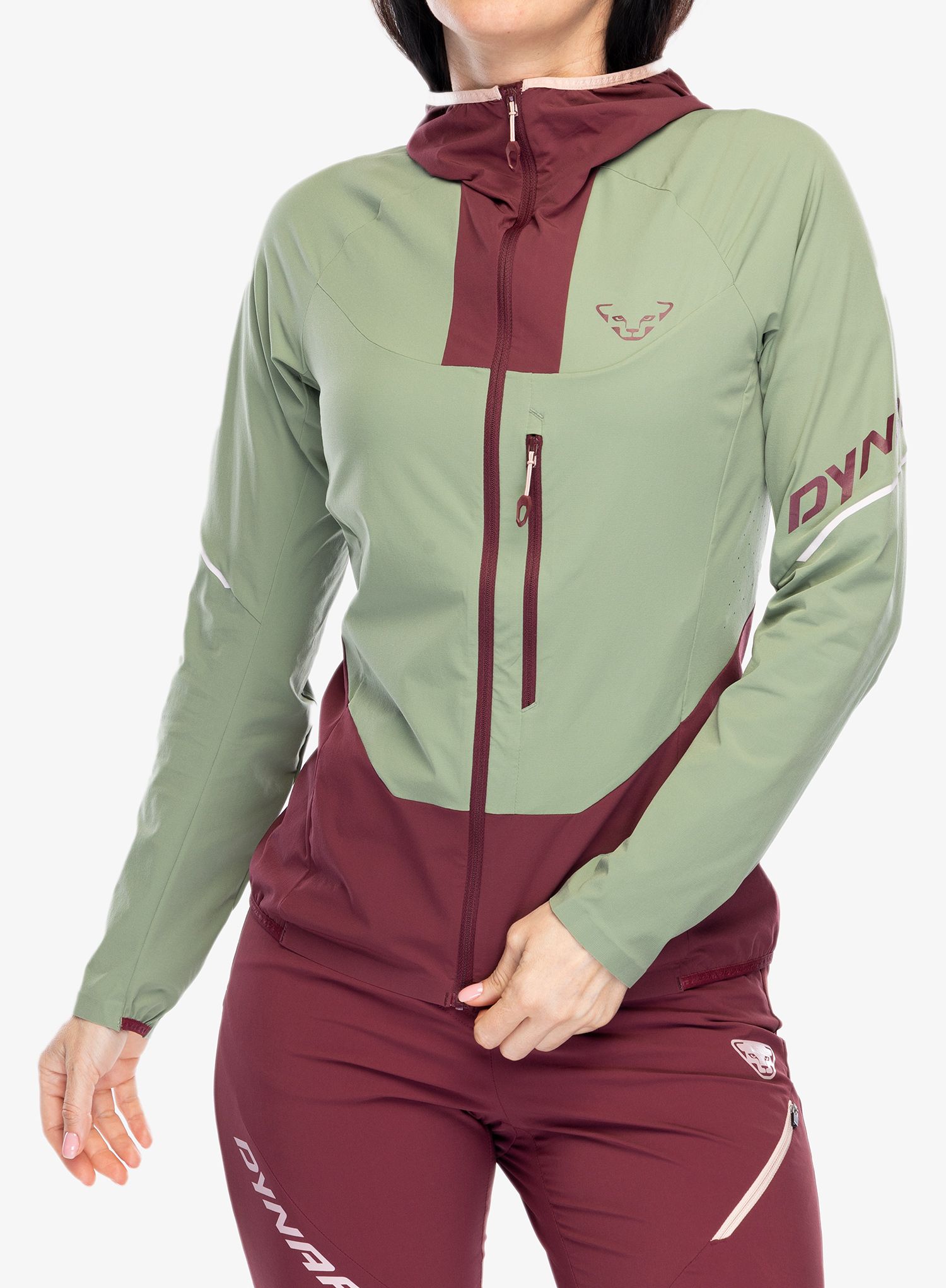 Softshellová bunda dámská Dynafit Traverse DST Jacket - sage