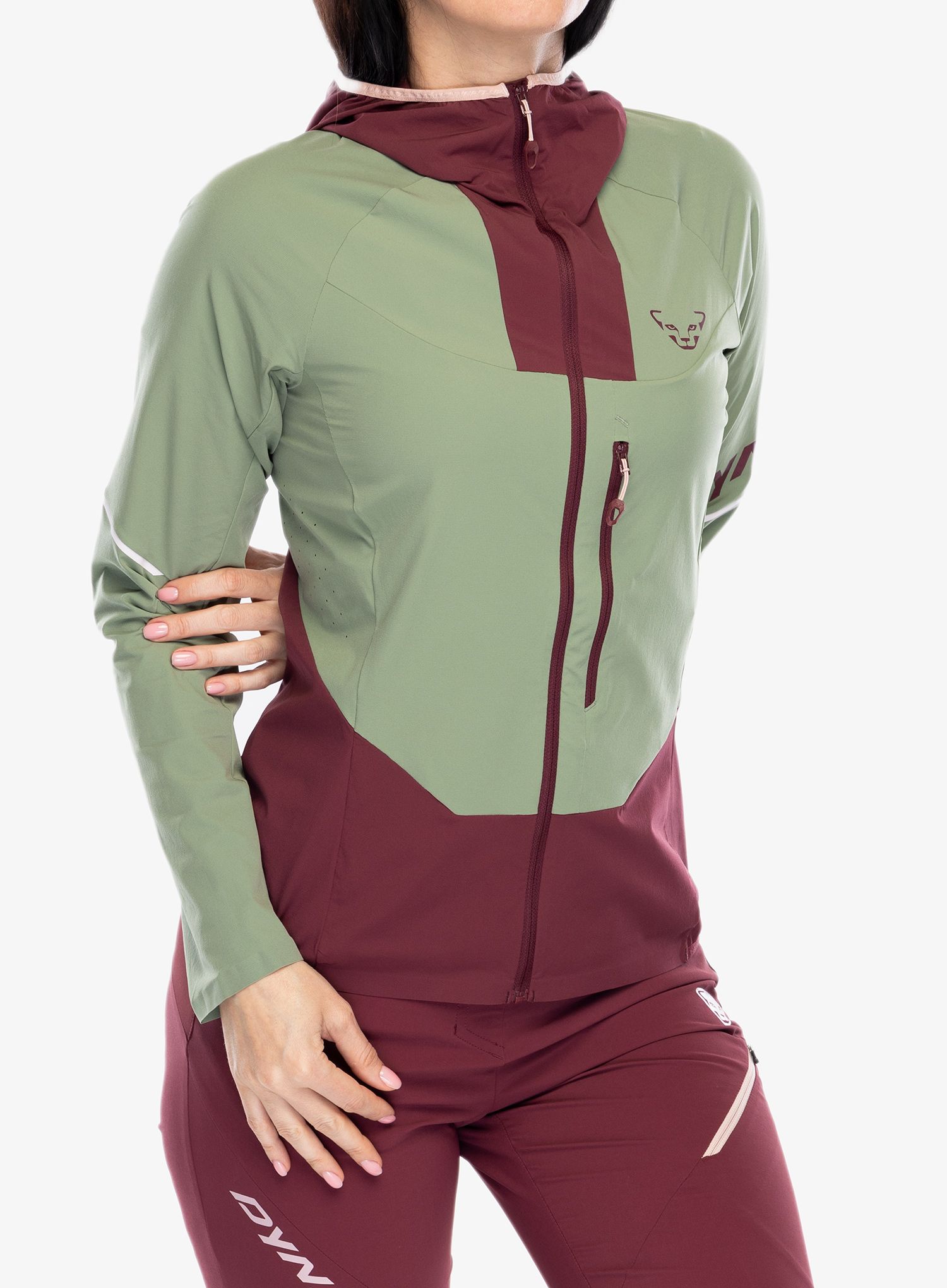 Softshellová bunda dámská Dynafit Traverse DST Jacket - sage