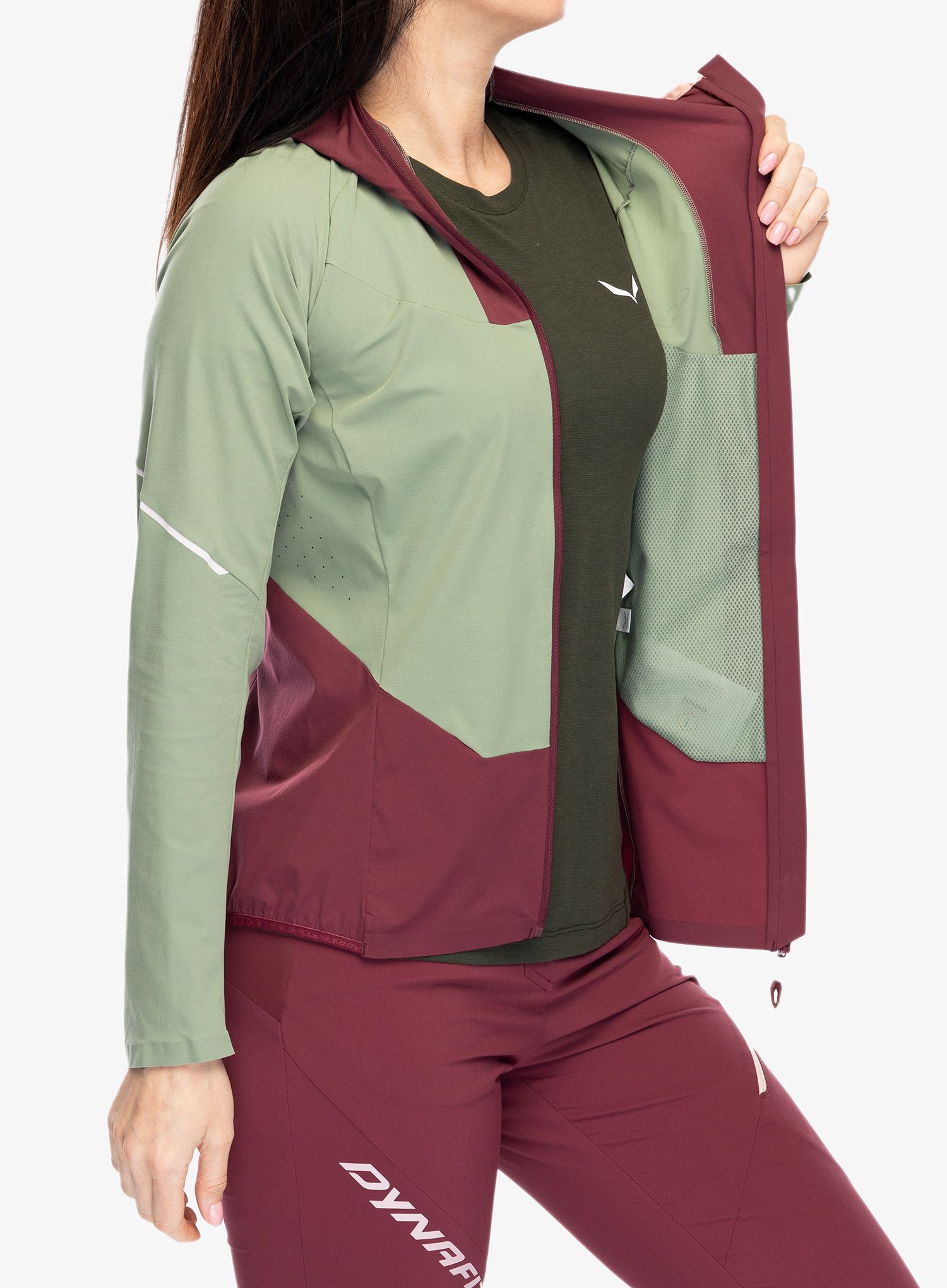 Softshellová bunda dámská Dynafit Traverse DST Jacket - sage
