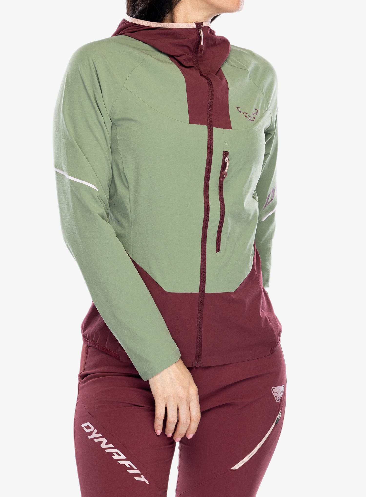 Softshellová bunda dámská Dynafit Traverse DST Jacket - sage