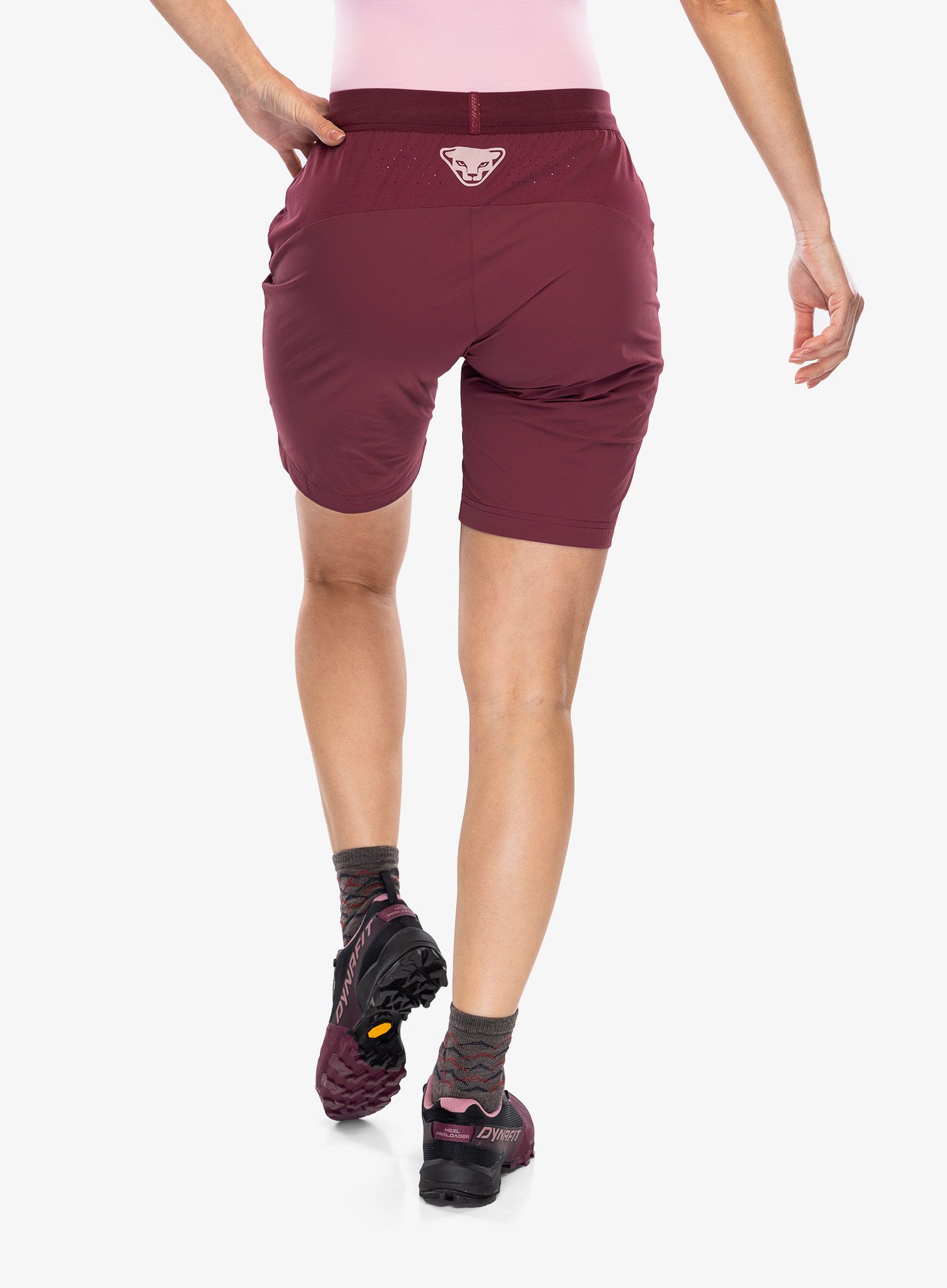Turistické kraťasy dámské Dynafit Traverse DST Shorts - burgundy