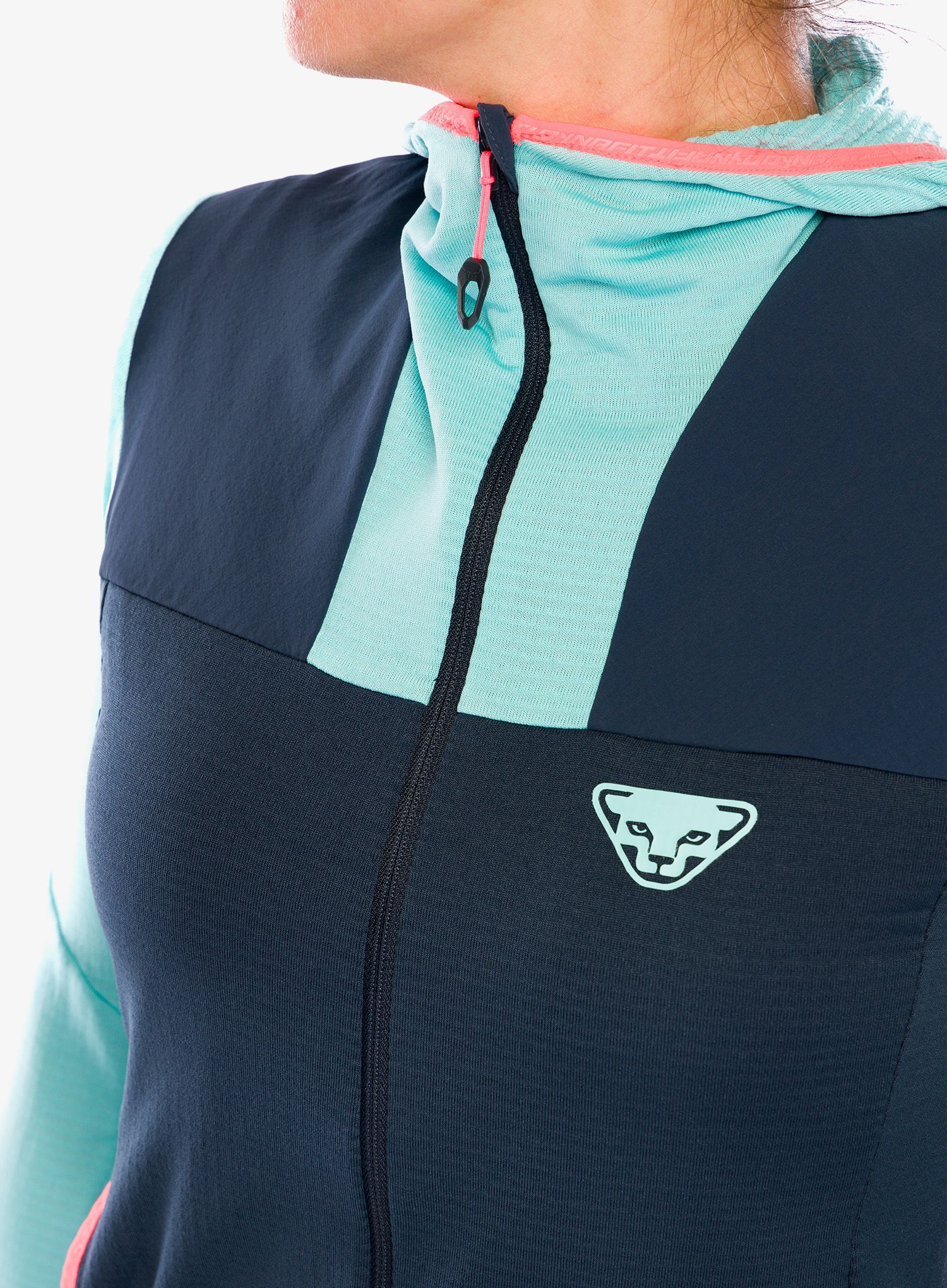 Dámská mikina s kapucí Dynafit Traverse Ptc Hooded JKT - marine blue/blueberry