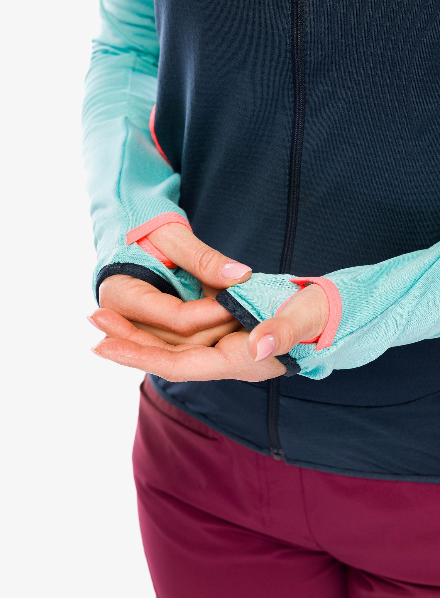 Dámská mikina s kapucí Dynafit Traverse Ptc Hooded JKT - marine blue/blueberry