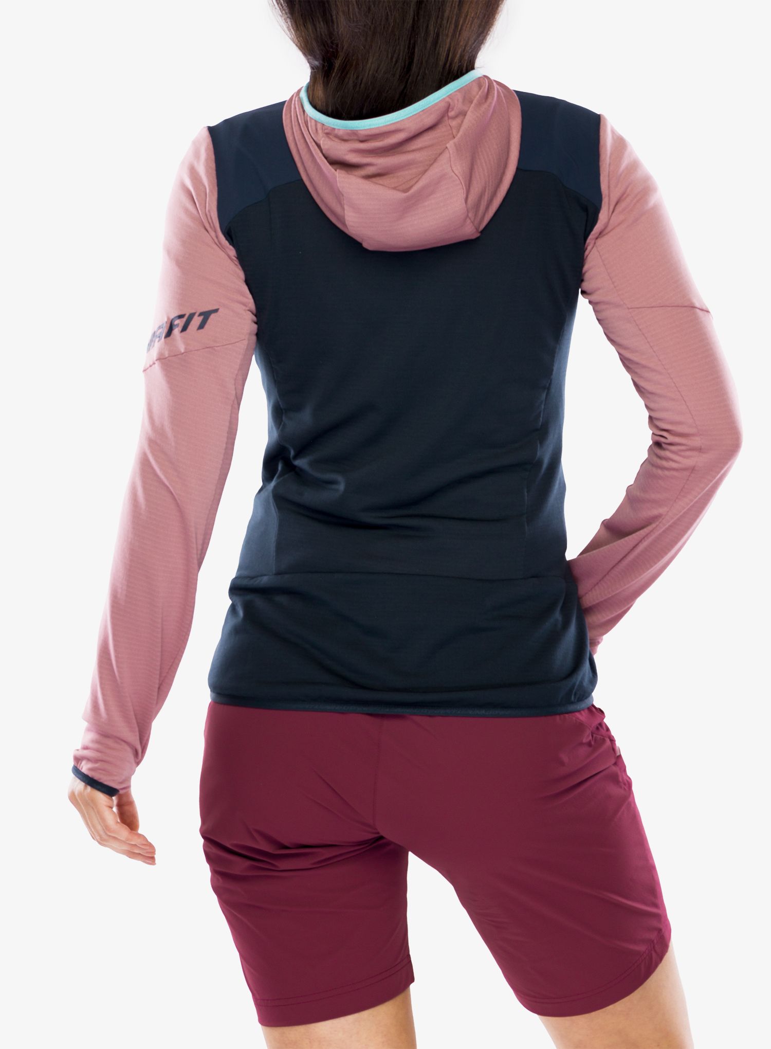Dámská mikina Dynafit Traverse Ptc Hooded JKT - mokarosa