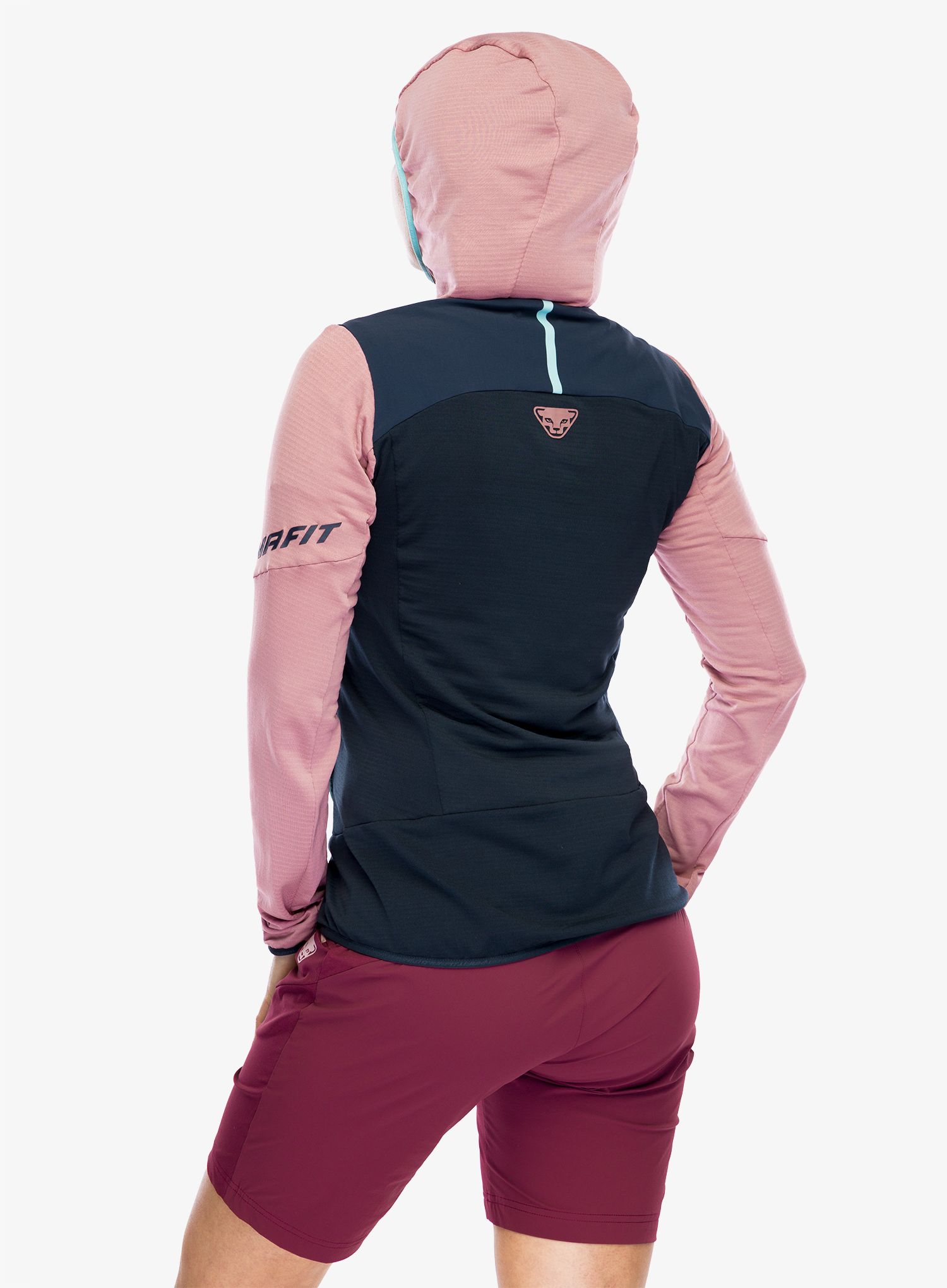 Dámská mikina Dynafit Traverse Ptc Hooded JKT - mokarosa