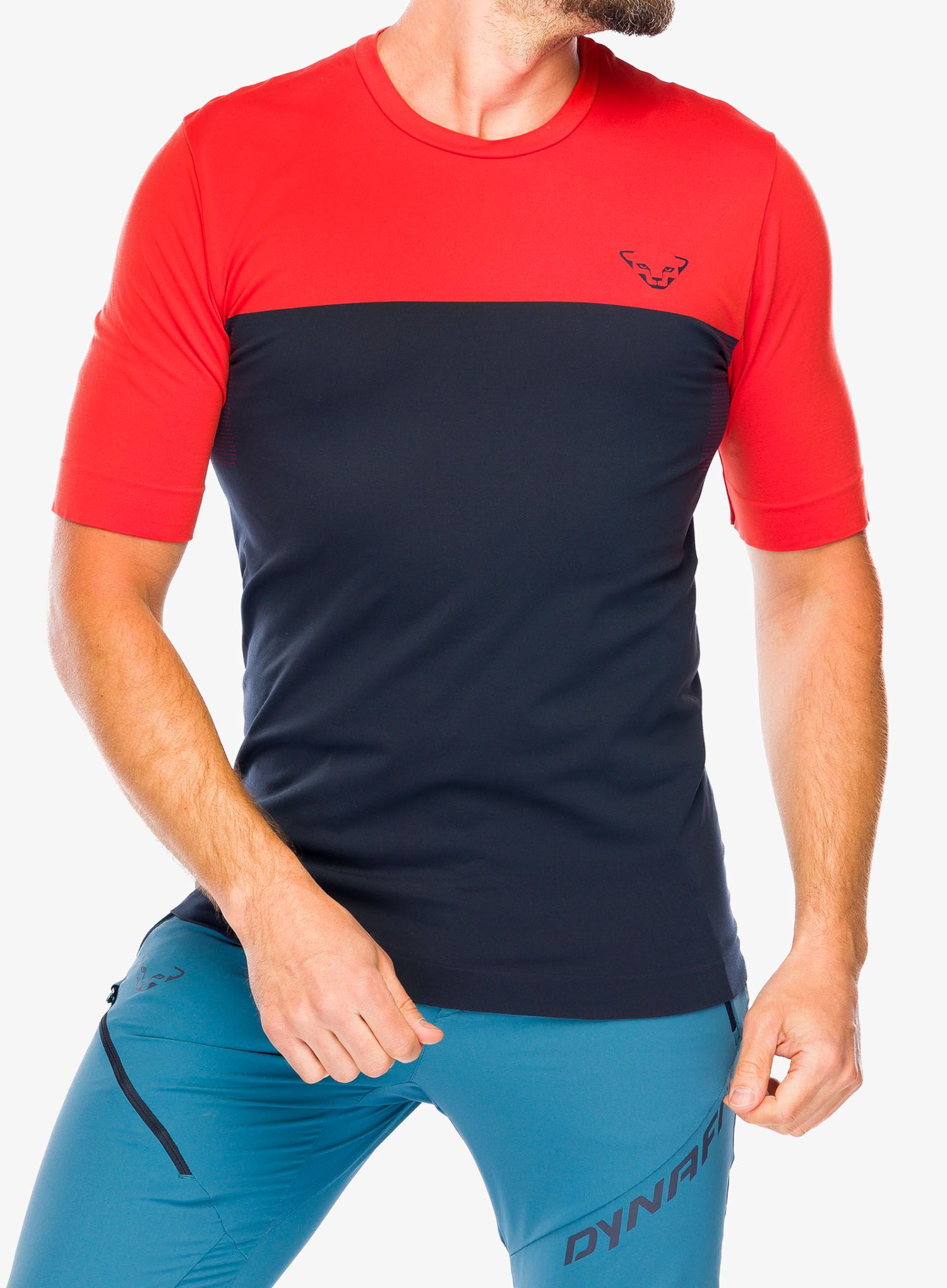 Rychleschnoucí triko Dynafit Traverse S-Tech S/S Tee - blueberry/dawn