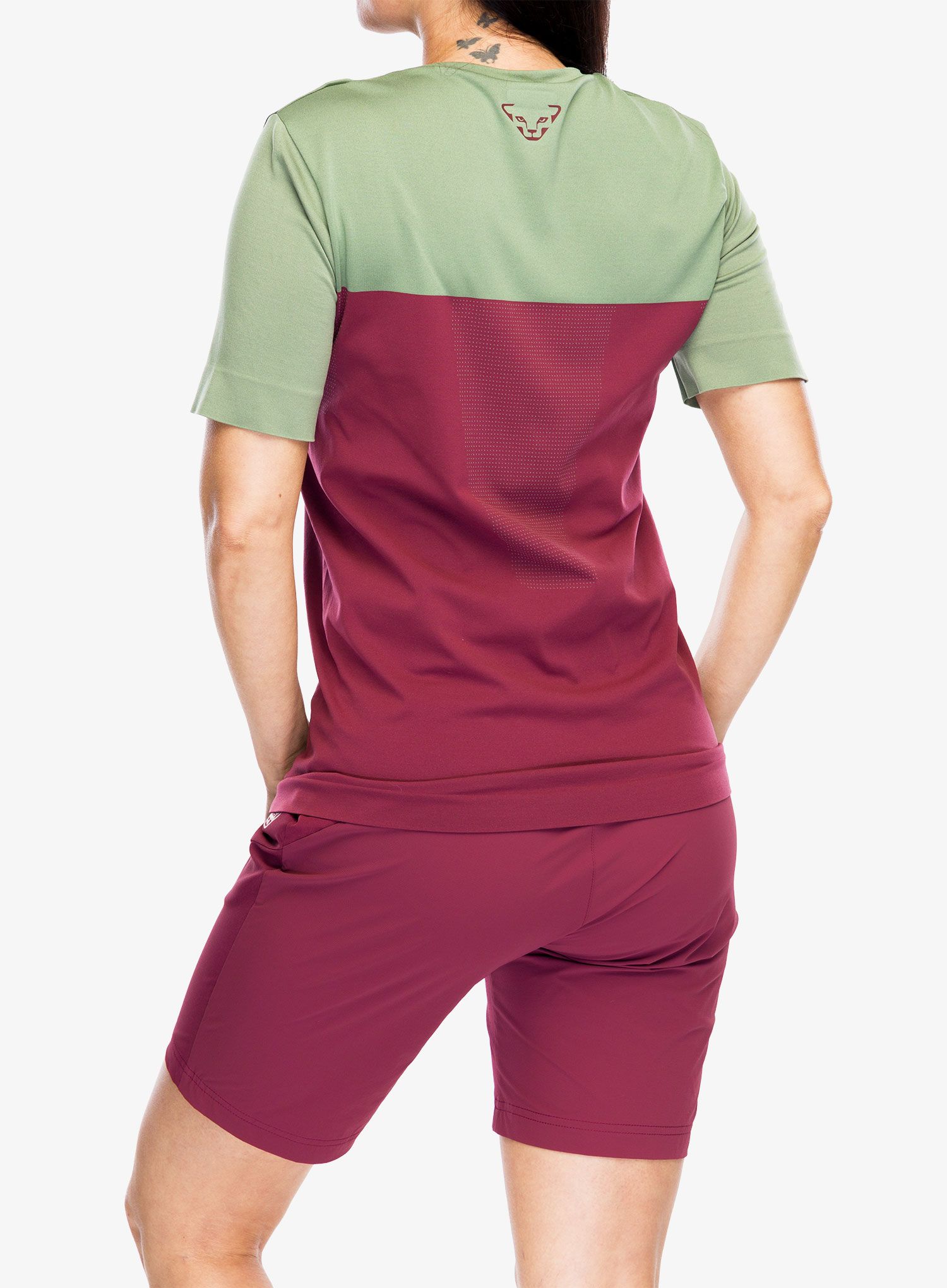 Dámské rychleschnoucí triko Dynafit Traverse S-Tech S/S Tee - burgundy