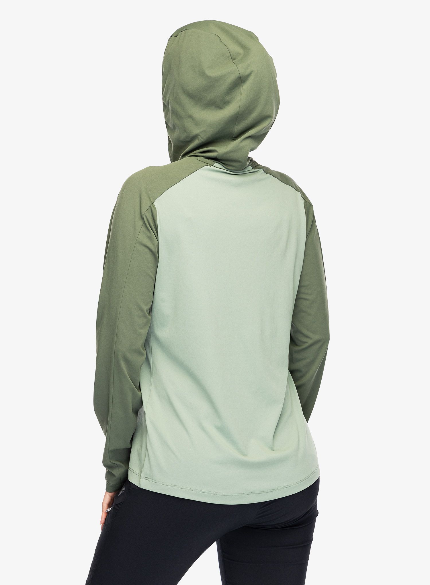 Dámská mikina s kapucí Dynafit Traverse Sun Hoody - thyme