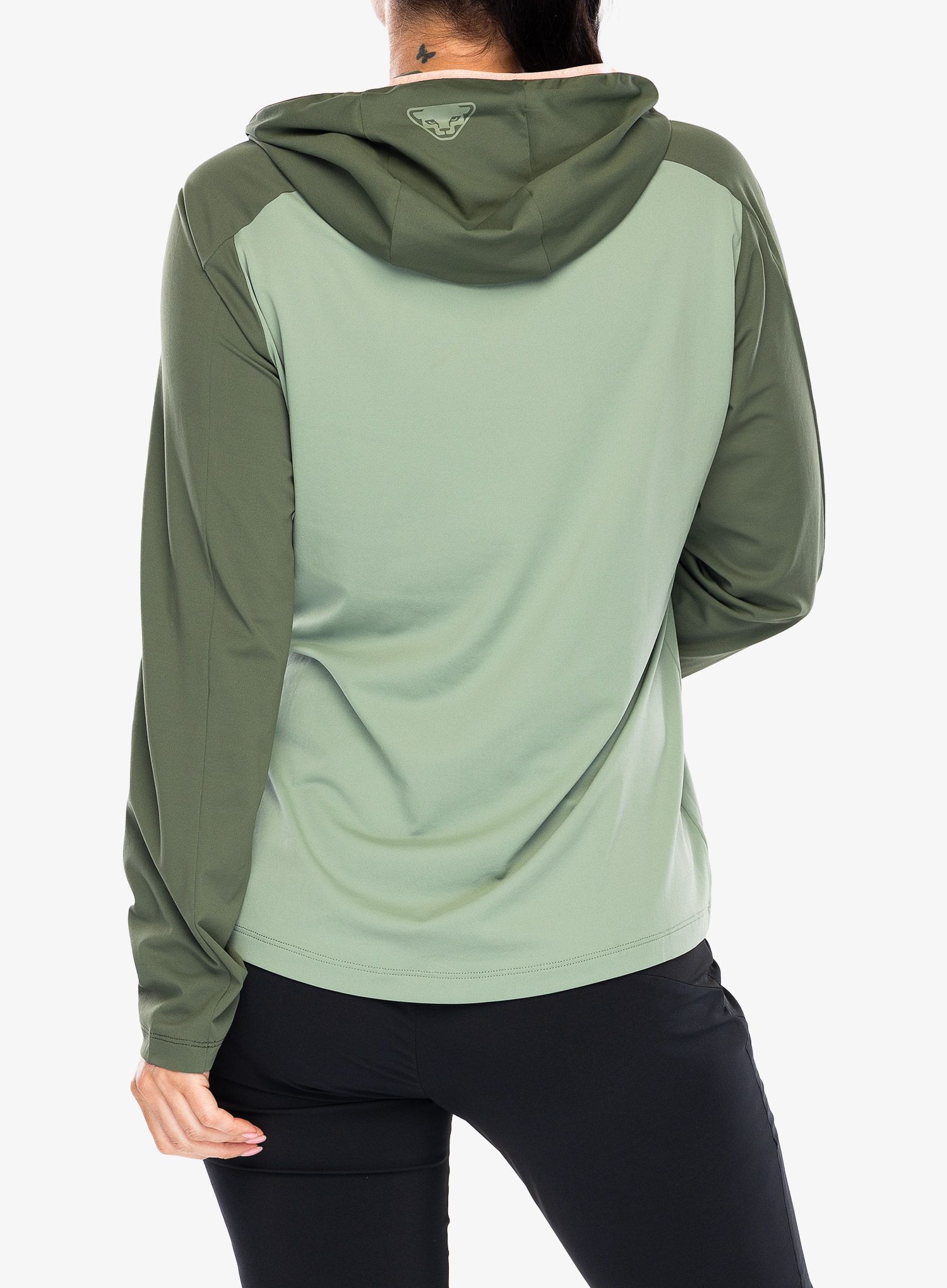 Dámská mikina s kapucí Dynafit Traverse Sun Hoody - thyme