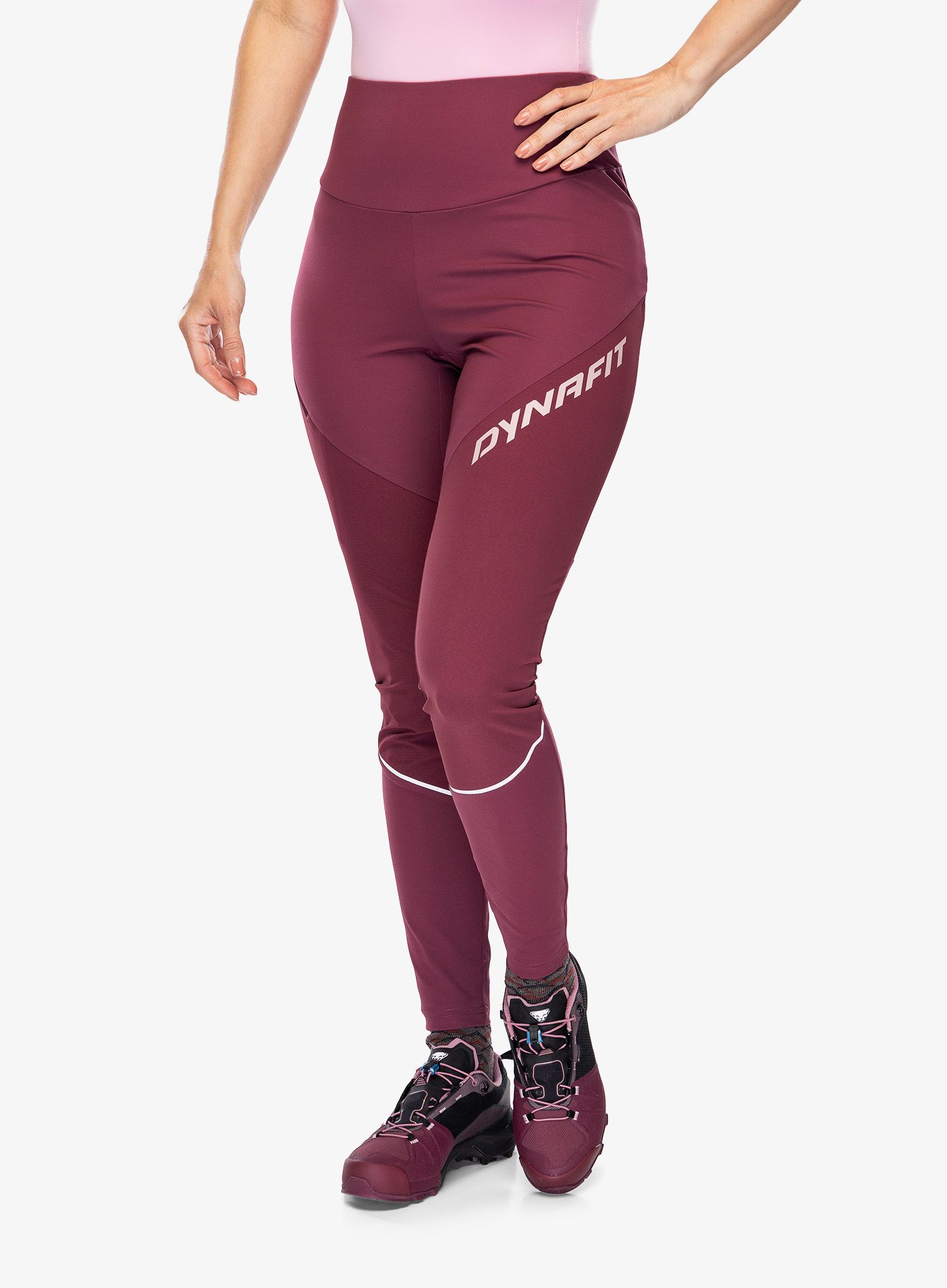 Turistické kalhoty dámské Dynafit Traverse Tights - burgundy