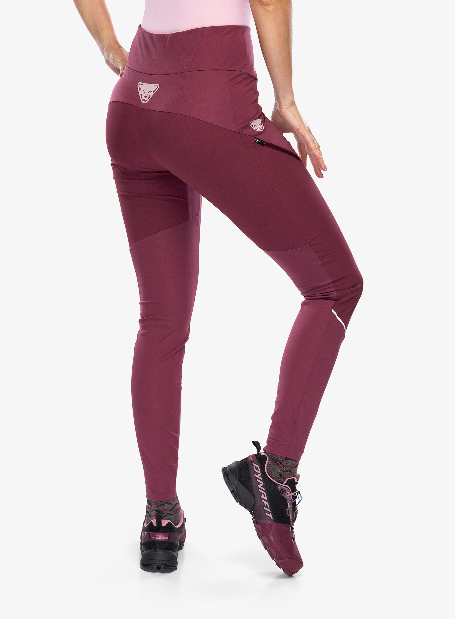 Turistické kalhoty dámské Dynafit Traverse Tights - burgundy
