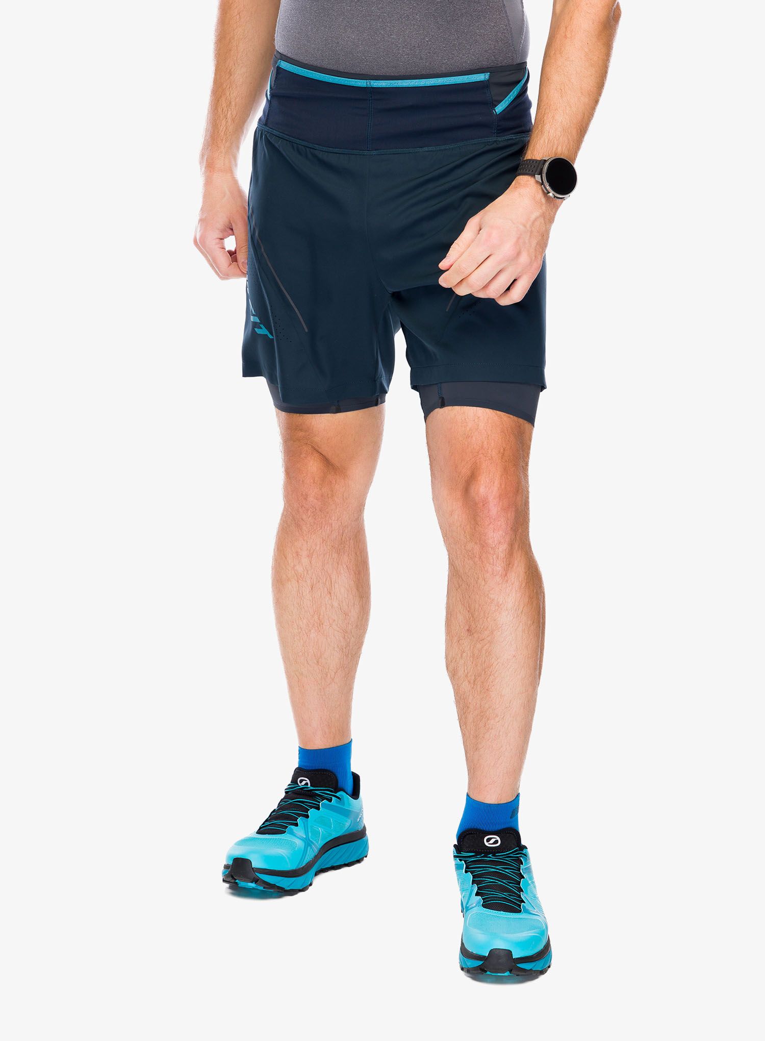 Běžecké kraťasy Dynafit Ultra 2/1 Shorts - blueberry/storm blue