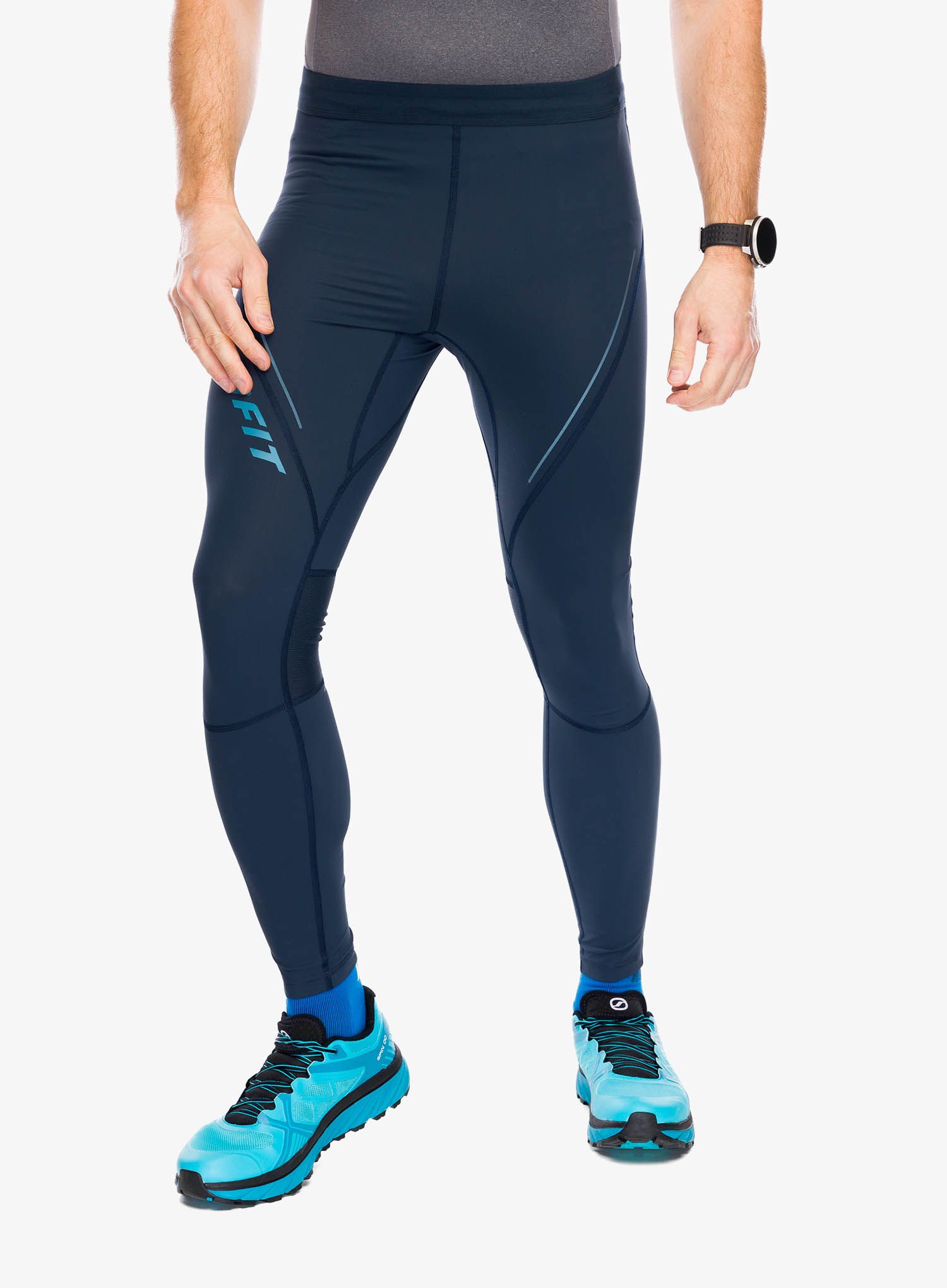 Legíny na běhání Dynafit Ultra Long Tights - blueberry/storm blue
