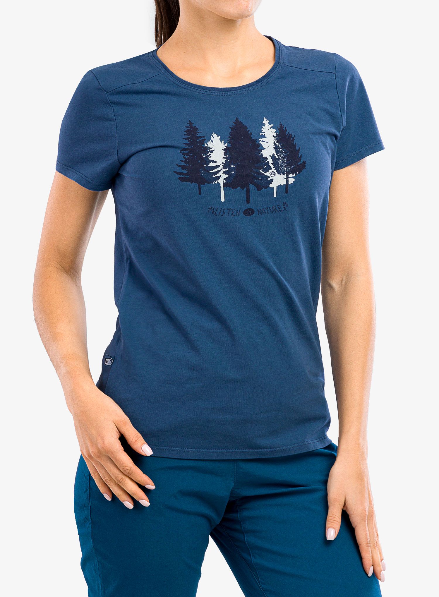 Lezecké triko damska E9 5Trees - vintage blue