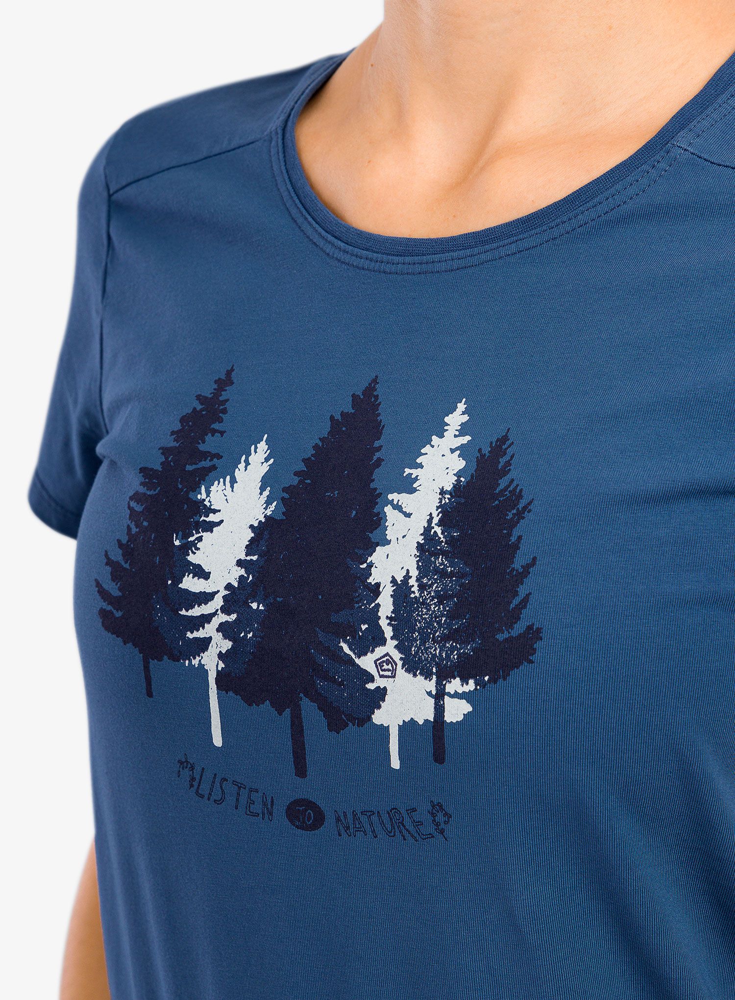 Lezecké triko damska E9 5Trees - vintage blue